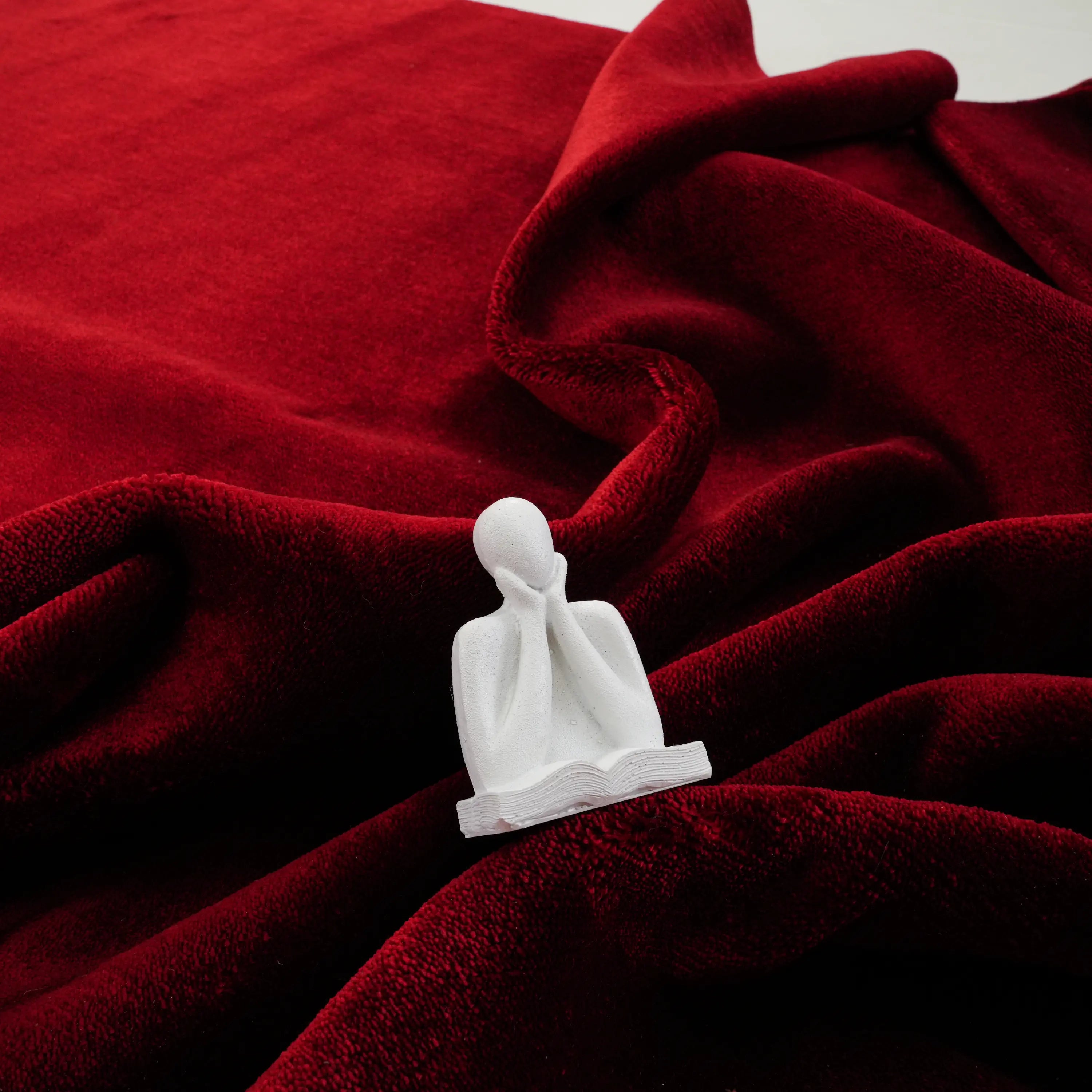 Alzade Serisi Sade Desenli Kırmızı Tencel Tezgah Dokuma Halı