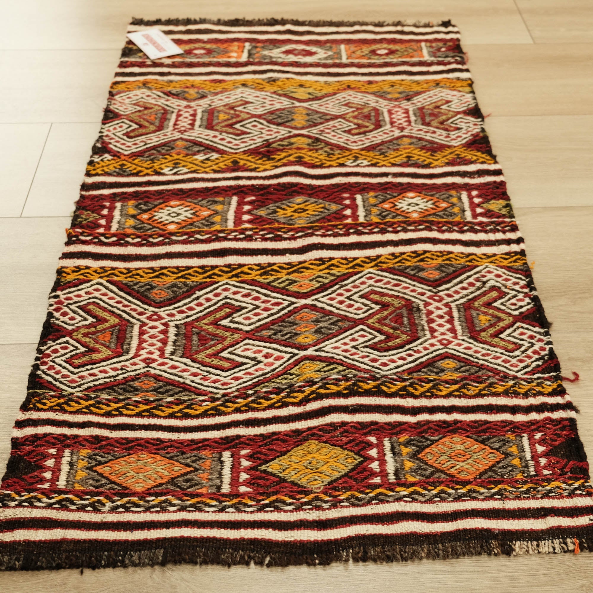 Anadolu Desenli El Dokuma Mut Cicim Kilim