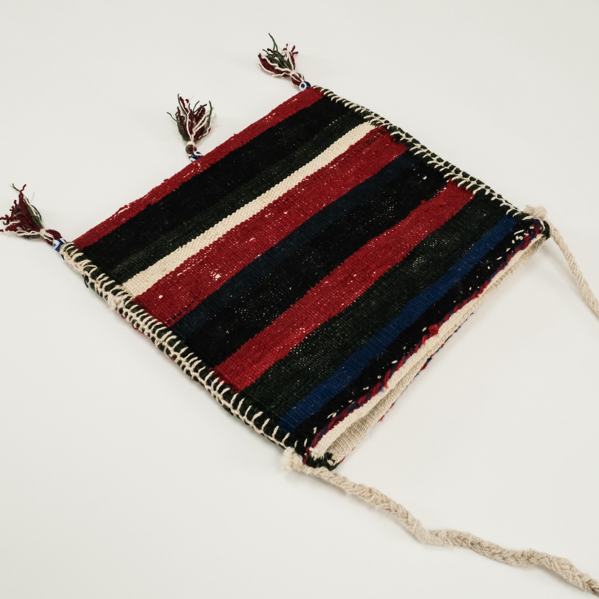 Anadolu Desenli Yün Kırmızı El Dokuma Halı Çanta