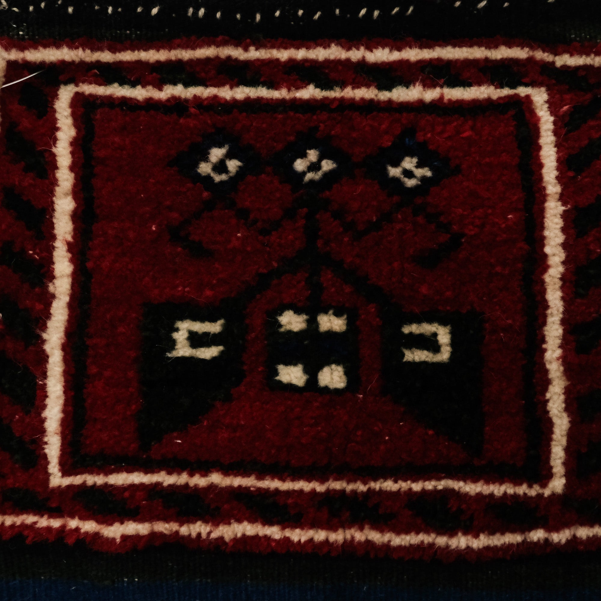 Anadolu Desenli Yün Kırmızı El Dokuma Halı Çanta