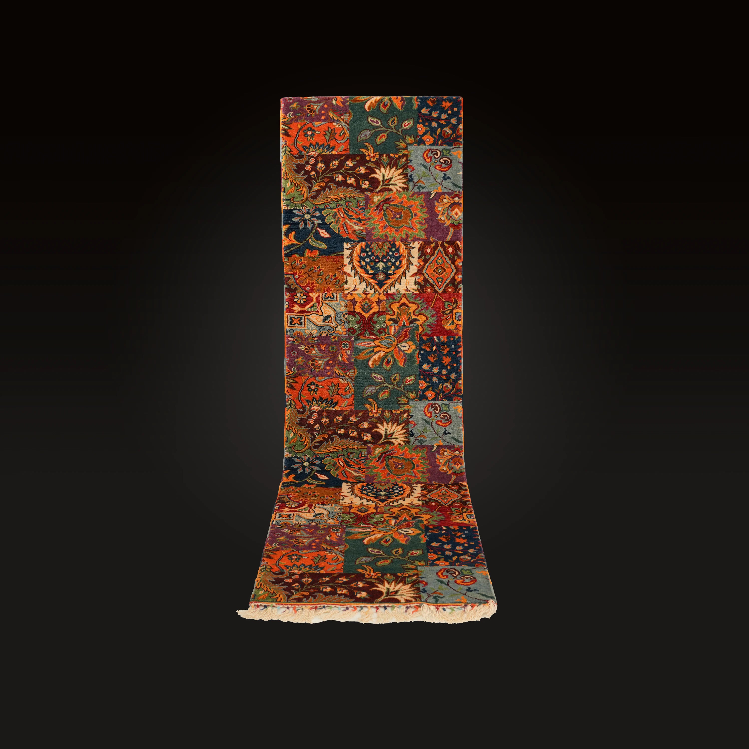 Anatolian Shawl Series Handwoven Patchwork Pattern Wool Rug