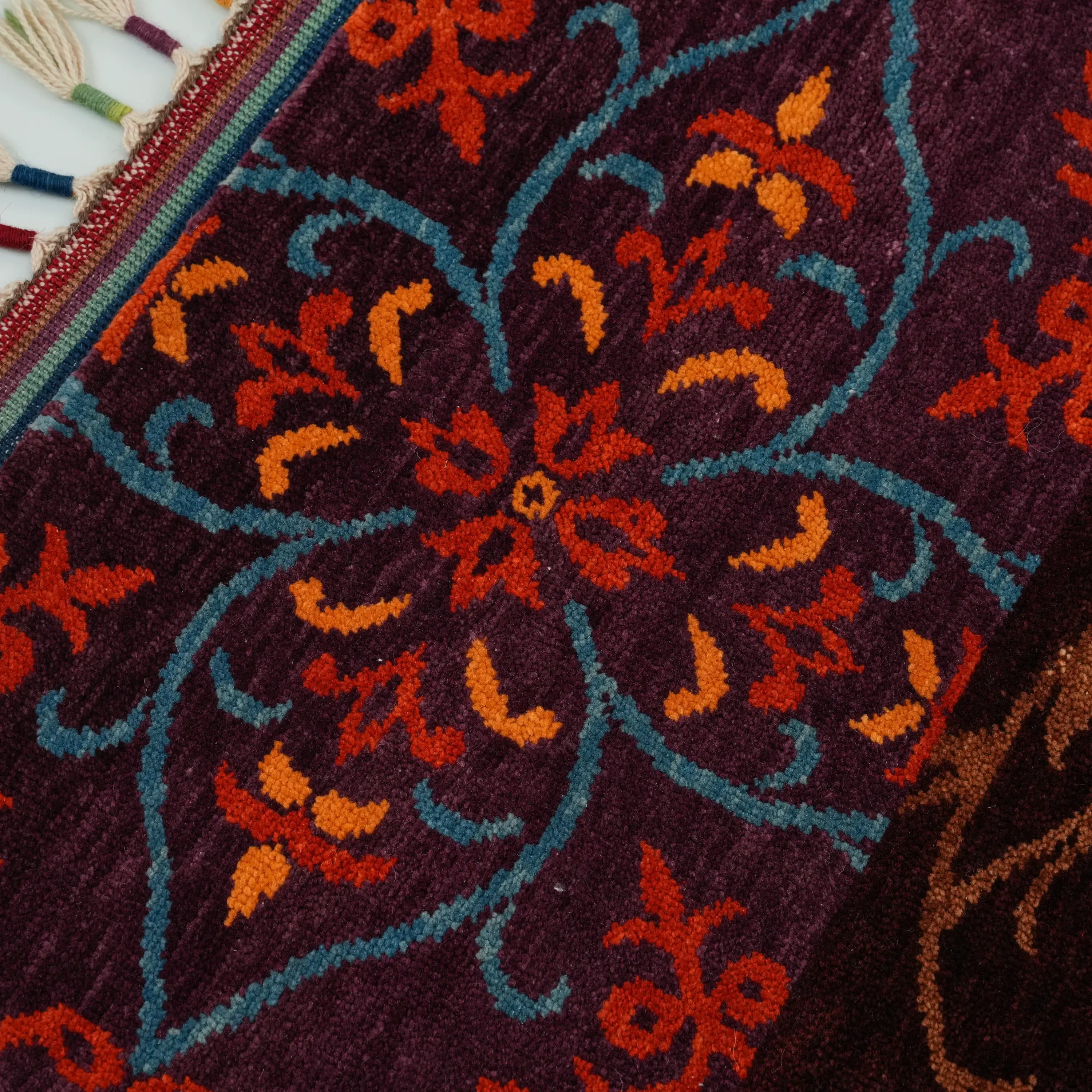 Anadolu Şal Series Handwoven Patchwork Patterned Wool Rug