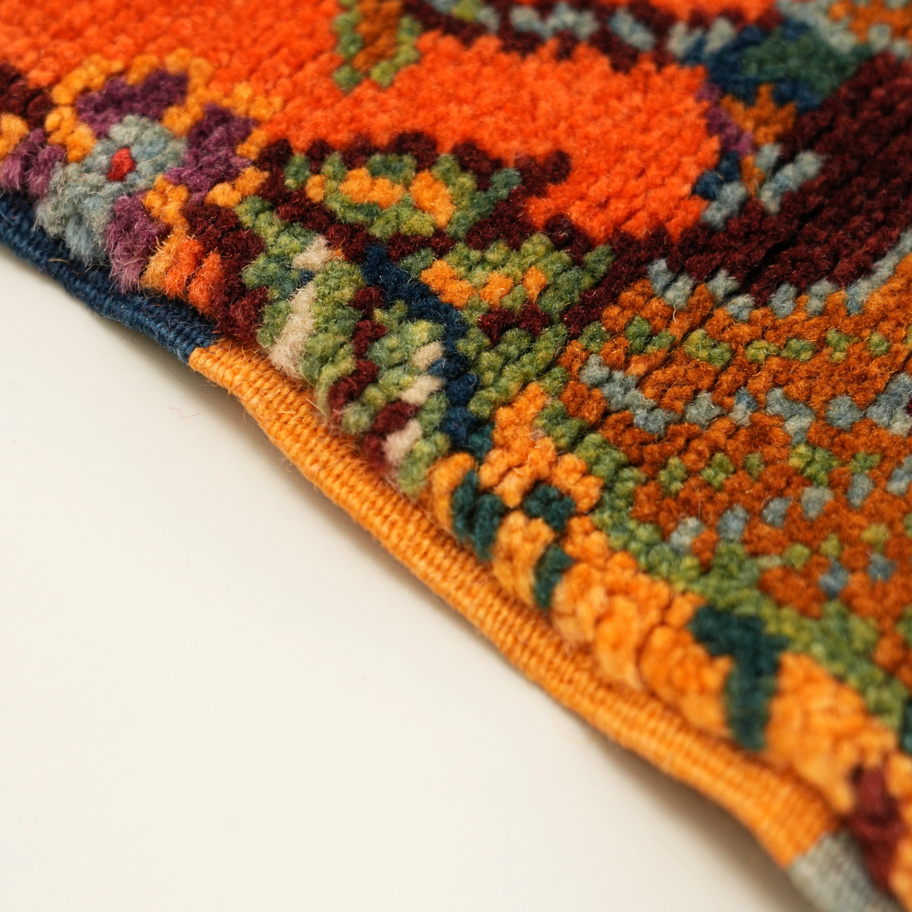 Anatolian Shawl Series Handwoven Patchwork Pattern Wool Rug