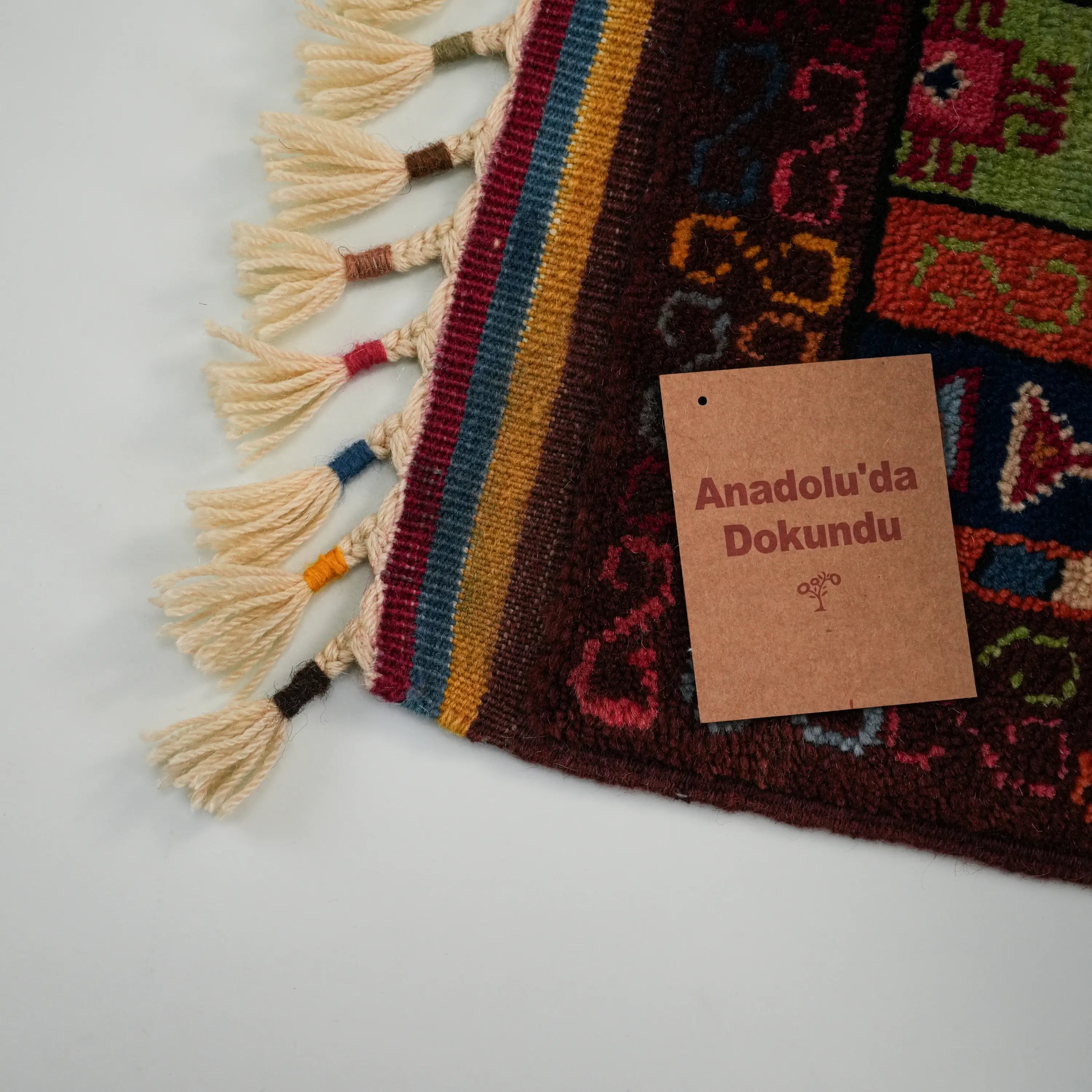 Anadolu Şal Serisi El Dokuma Rengarenk Yün Halı