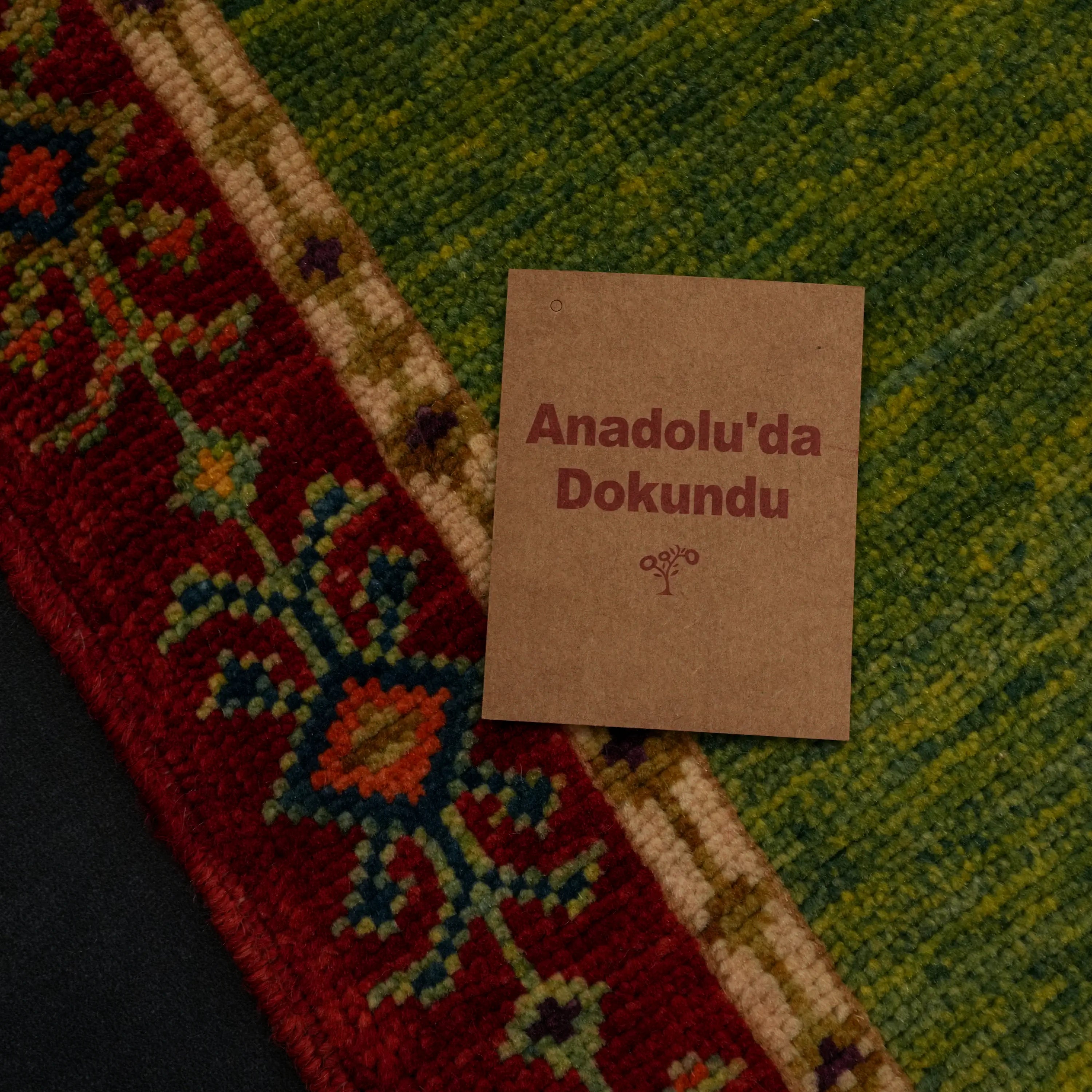 Anatolian Shawl Series Handwoven Sivas Zara Patterned Colorful Wool Rug