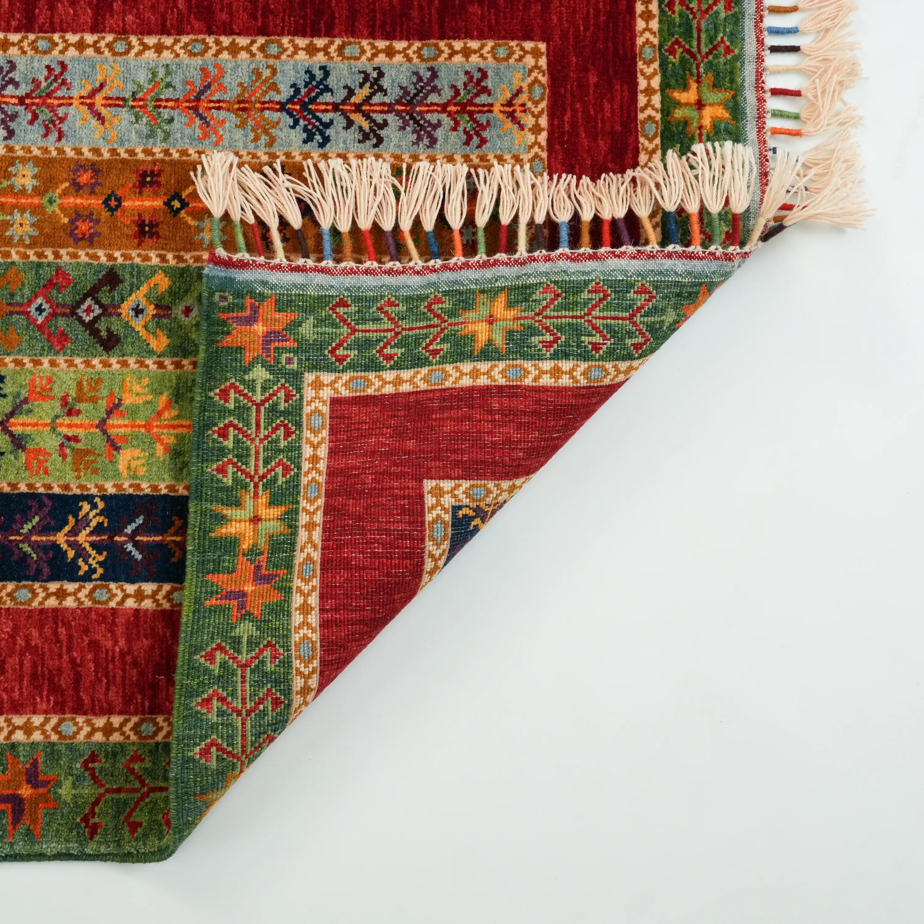 Anadolu Şal Series Handwoven Sivas Zara Patterned Wool Rug