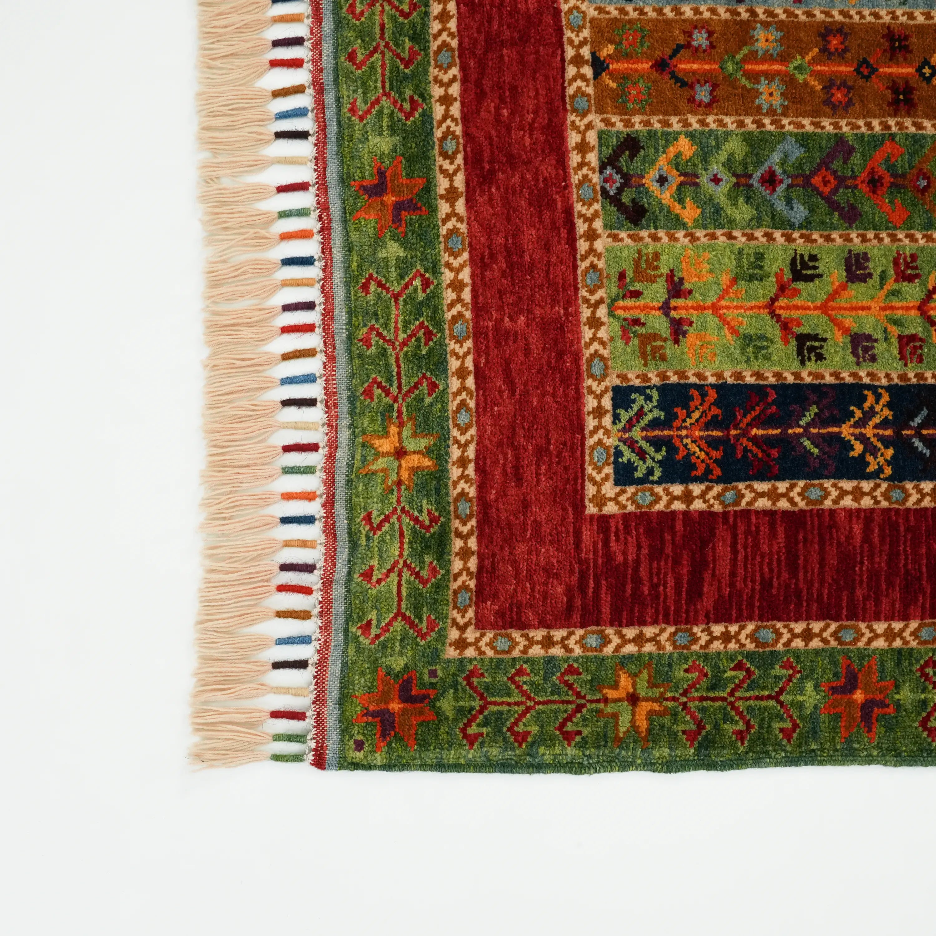 Anadolu Şal Series Handwoven Sivas Zara Patterned Wool Rug