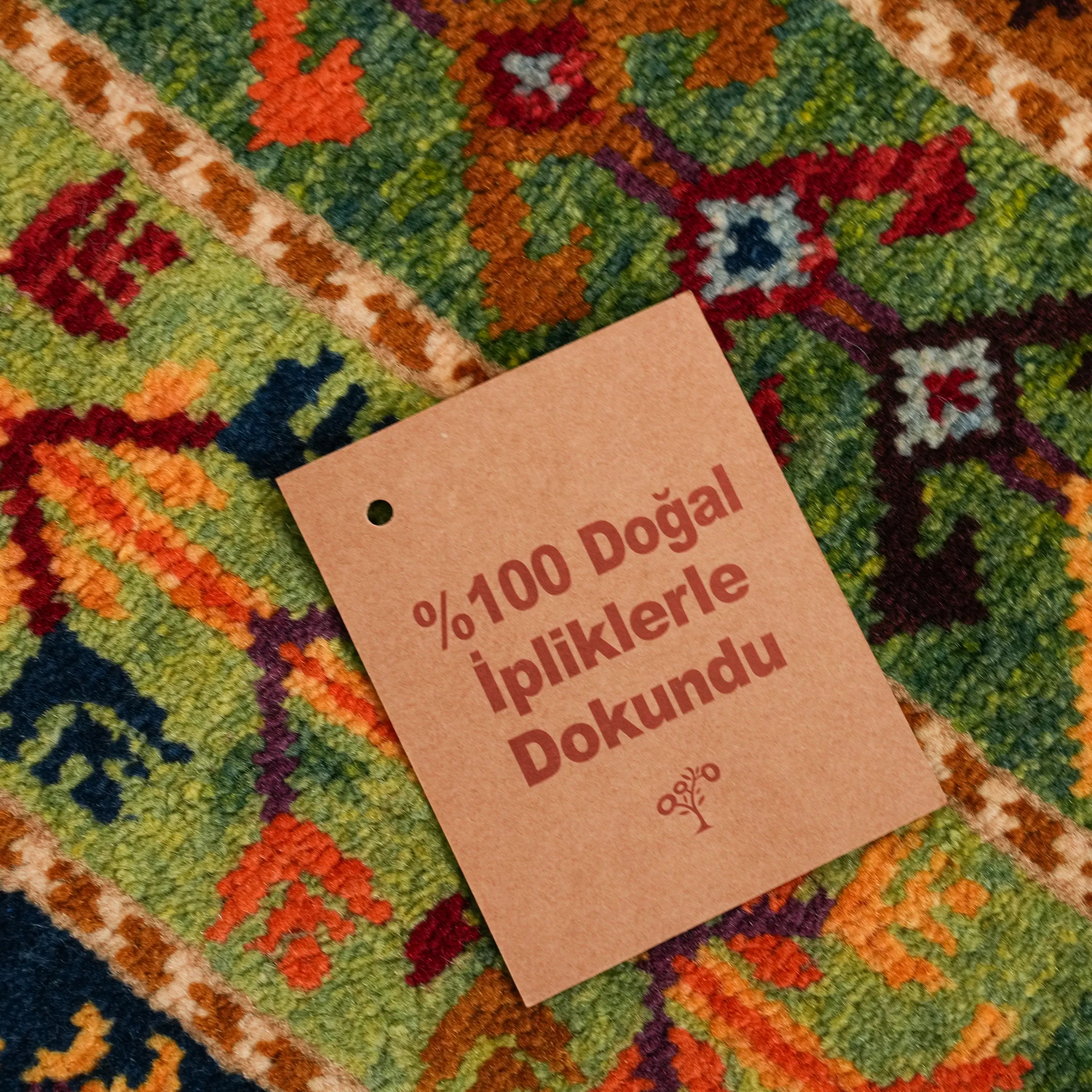 Anadolu Şal Series Handwoven Sivas Zara Patterned Wool Rug