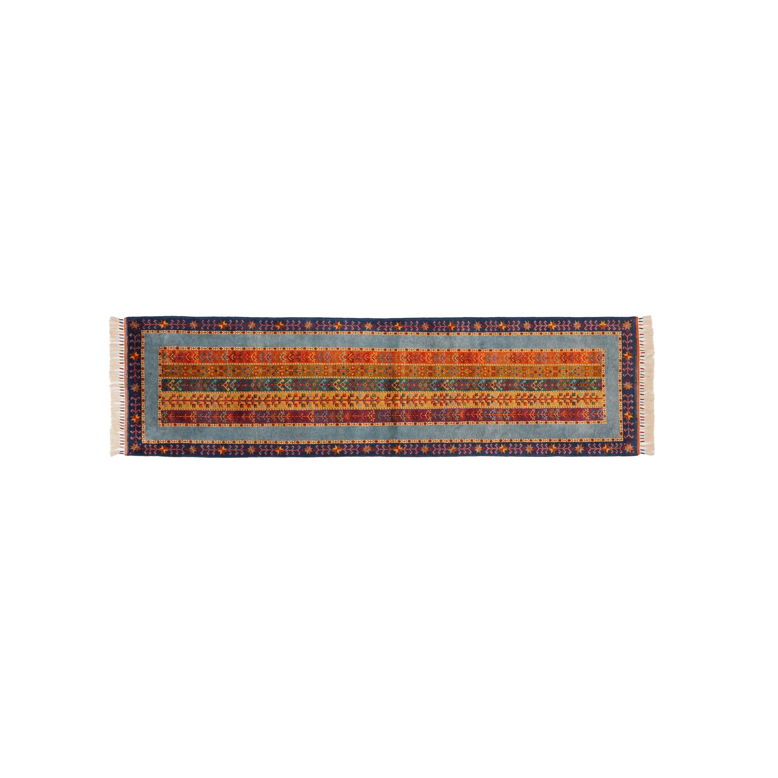 Anadolu Şal Series Handwoven Sivas Zara Patterned Wool Colorful Rug