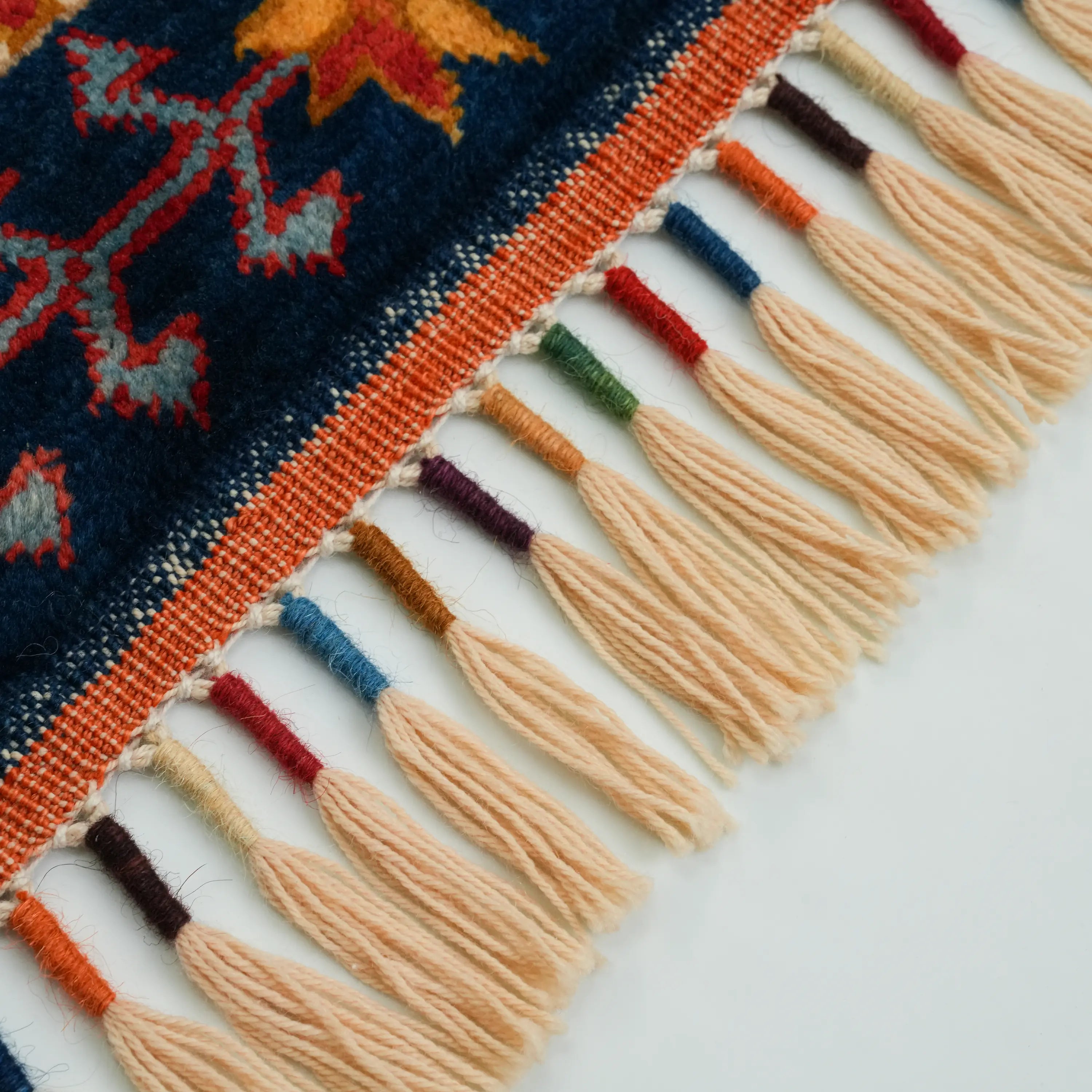 Anadolu Şal Series Handwoven Sivas Zara Patterned Wool Colorful Rug