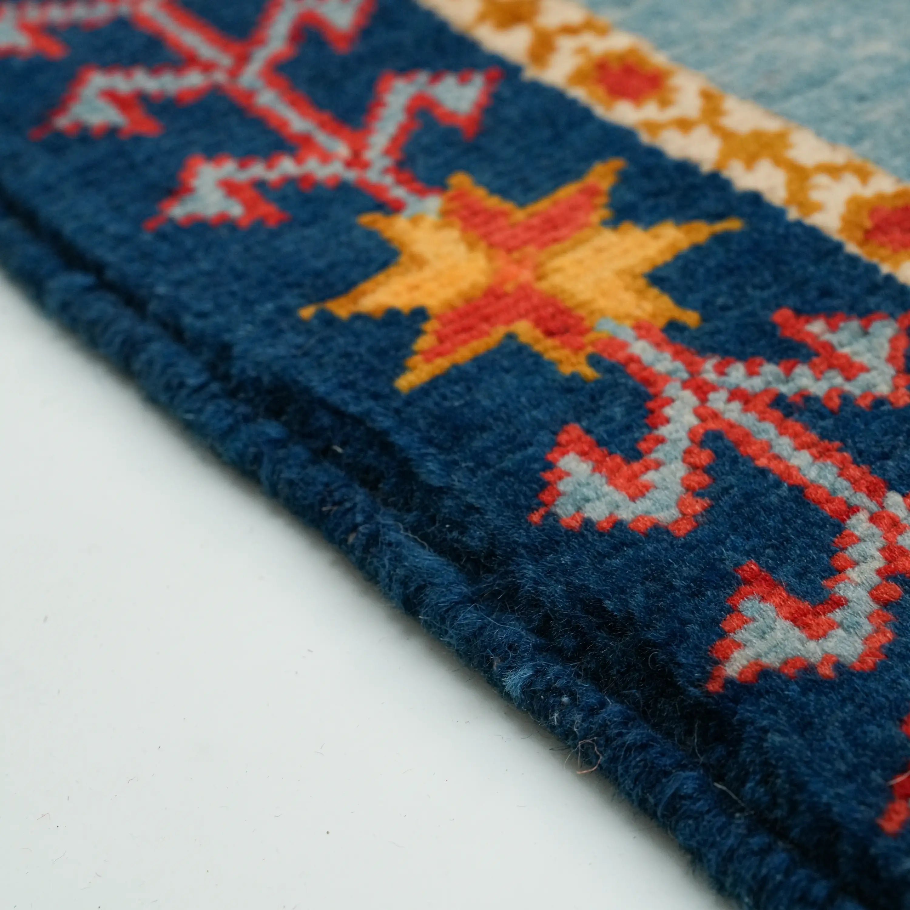 Anadolu Şal Series Handwoven Sivas Zara Patterned Wool Colorful Rug