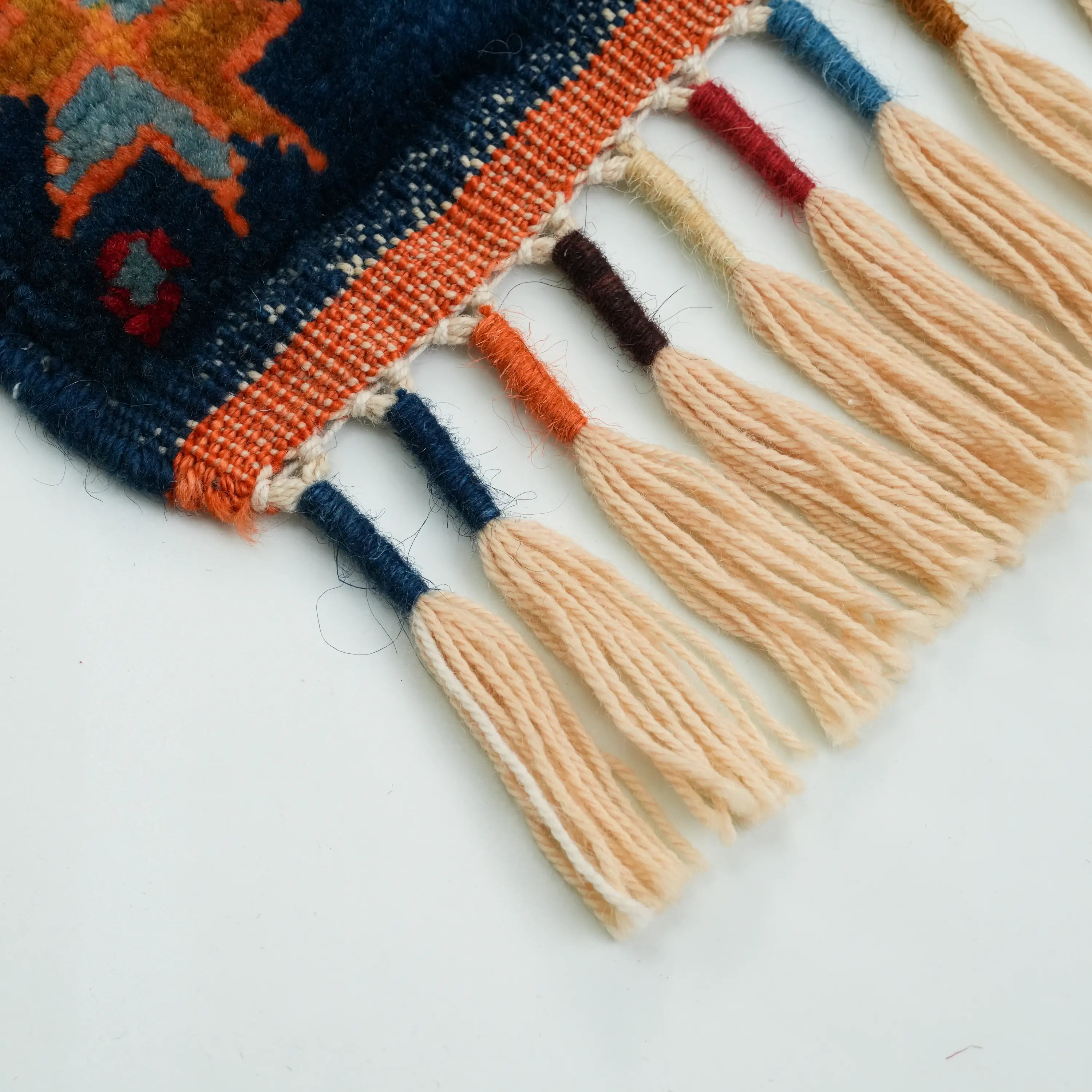 Anadolu Şal Series Handwoven Sivas Zara Patterned Wool Colorful Rug