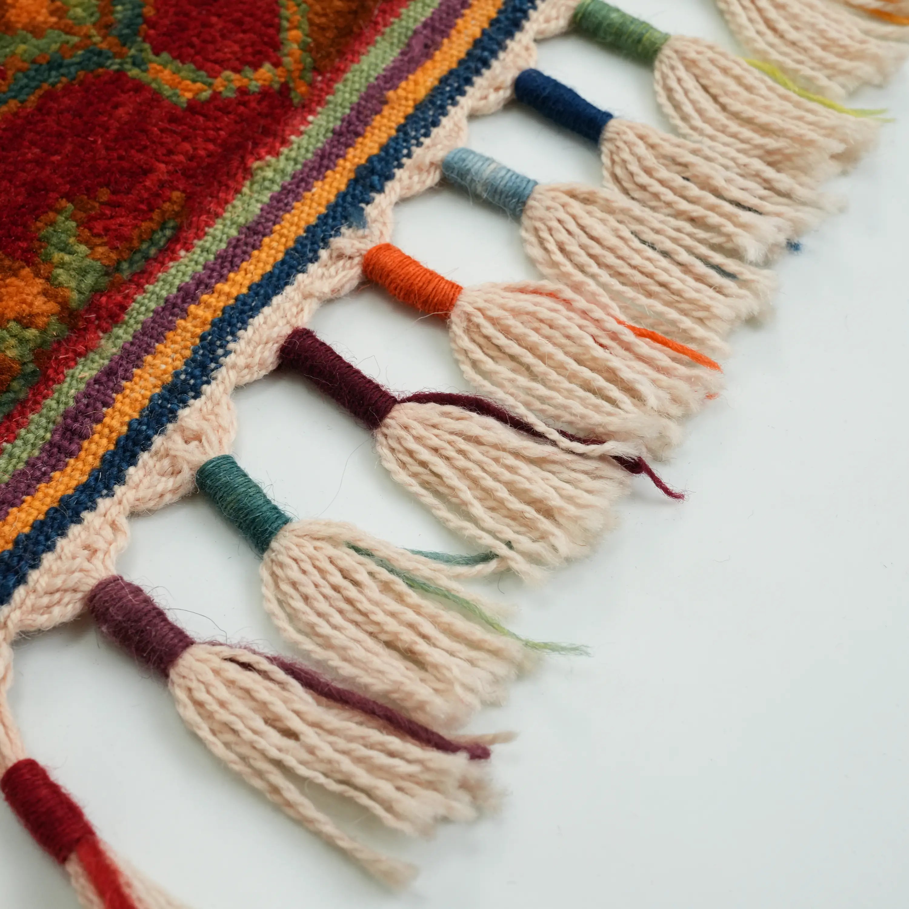 Anadolu Şal Series Handwoven Wool Patchwork Pattern Rug