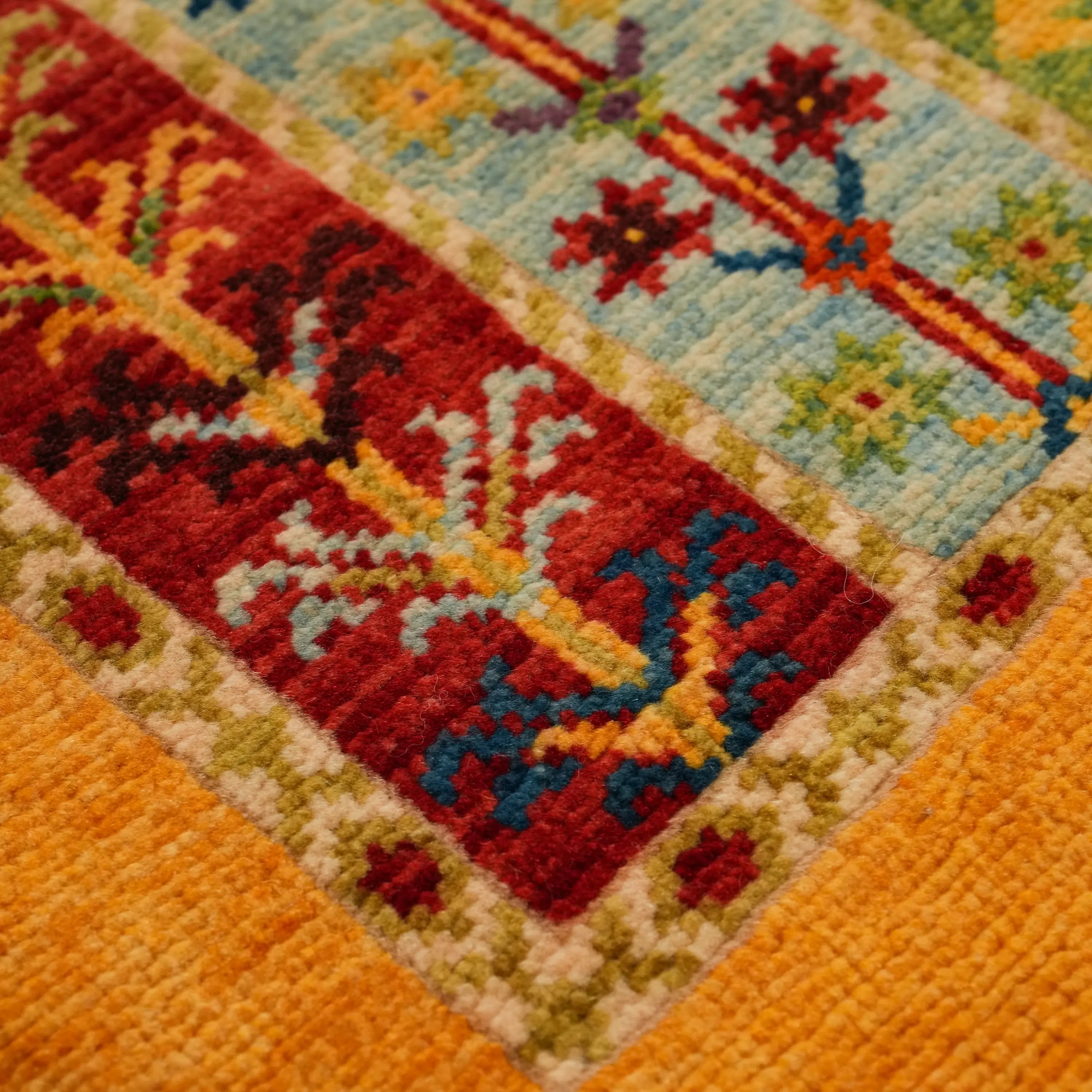 Anadolu Şal Series Handwoven Wool Sivas Zara Patterned Rug