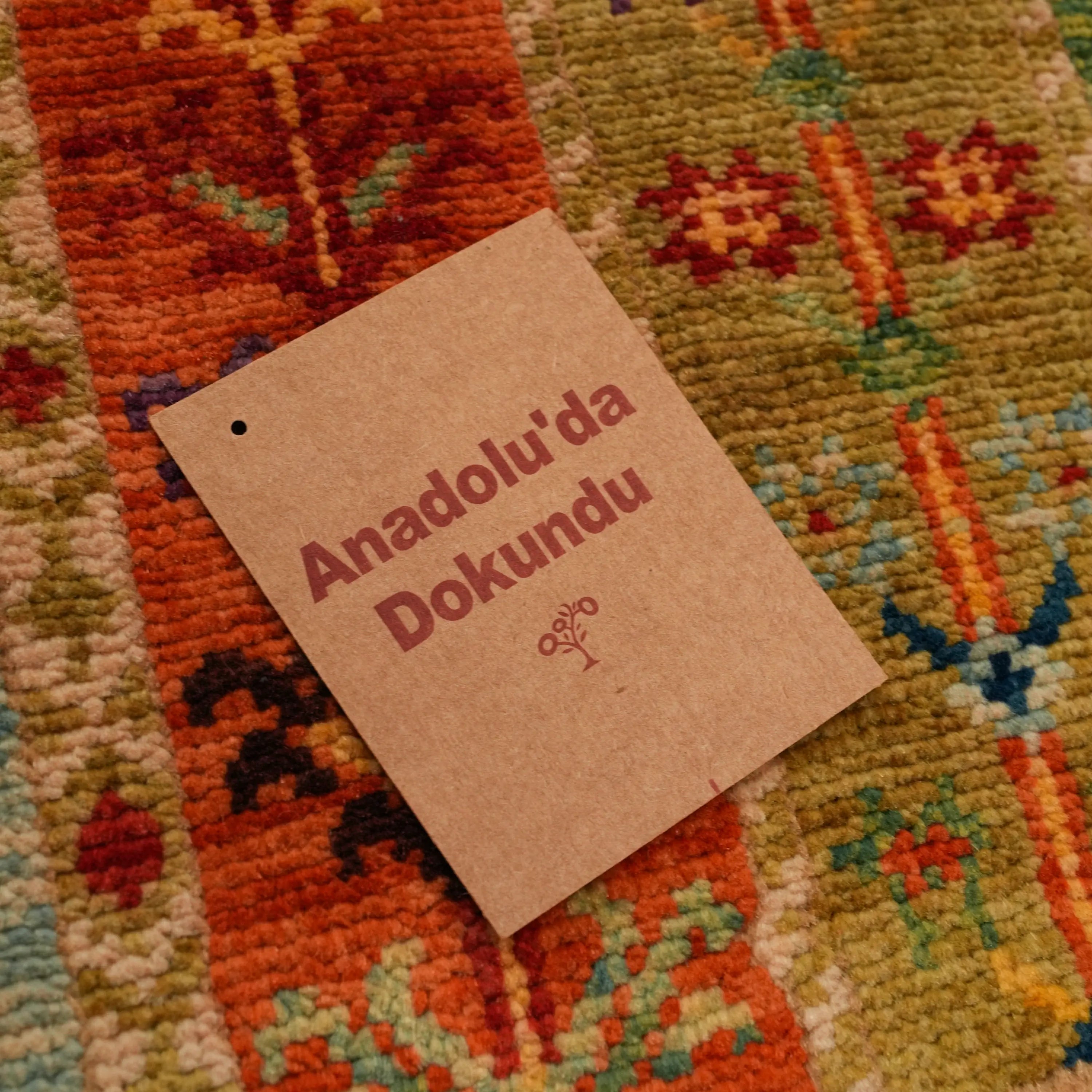 Anadolu Şal Series Sivas Zara Patterned Handwoven Wool Rug