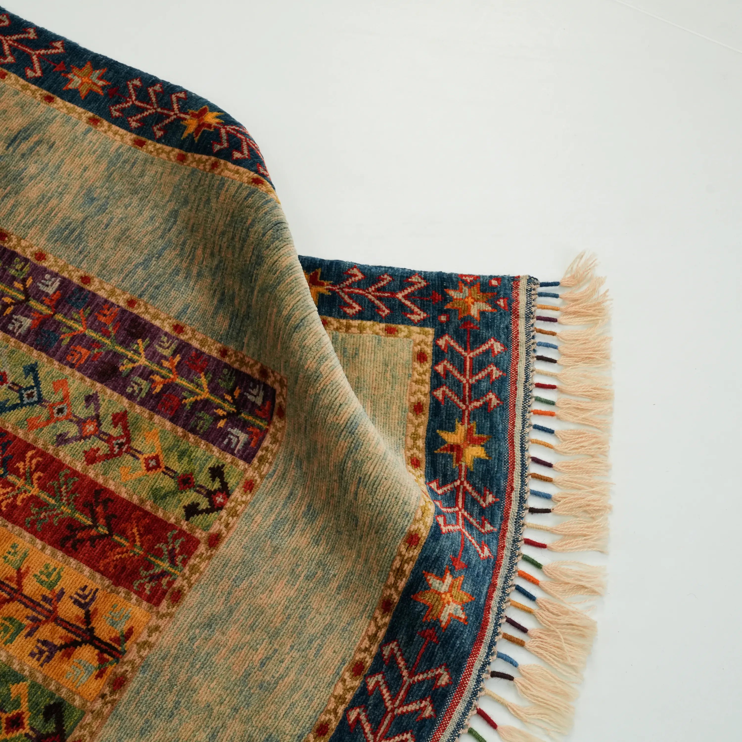 Anadolu Şal Series Sivas Zara Patterned Handwoven Wool Rug