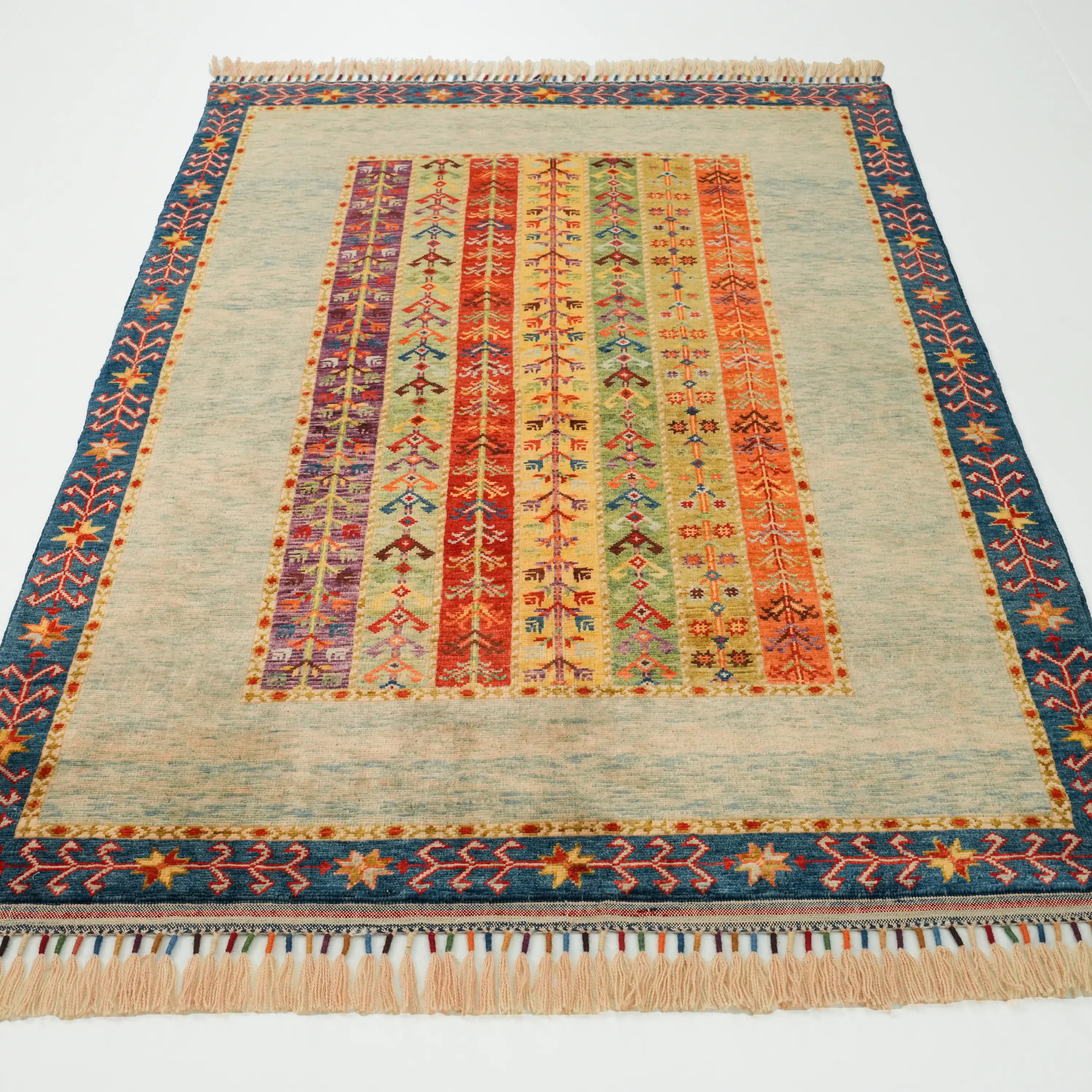 Anadolu Şal Series Sivas Zara Patterned Handwoven Wool Rug