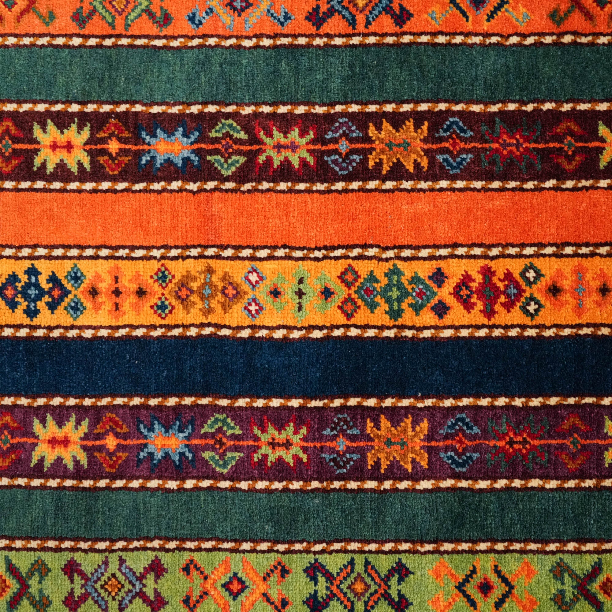 Anadolu Şal Serisi Sivas Zara Desenli El Dokuma Yün Halı