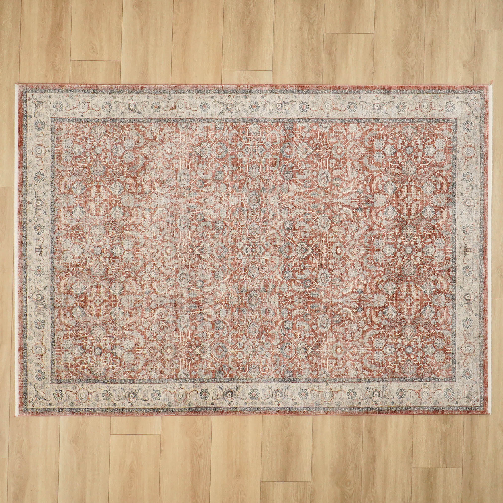 Andes Series Vintage Patterned Machine Woven Rug