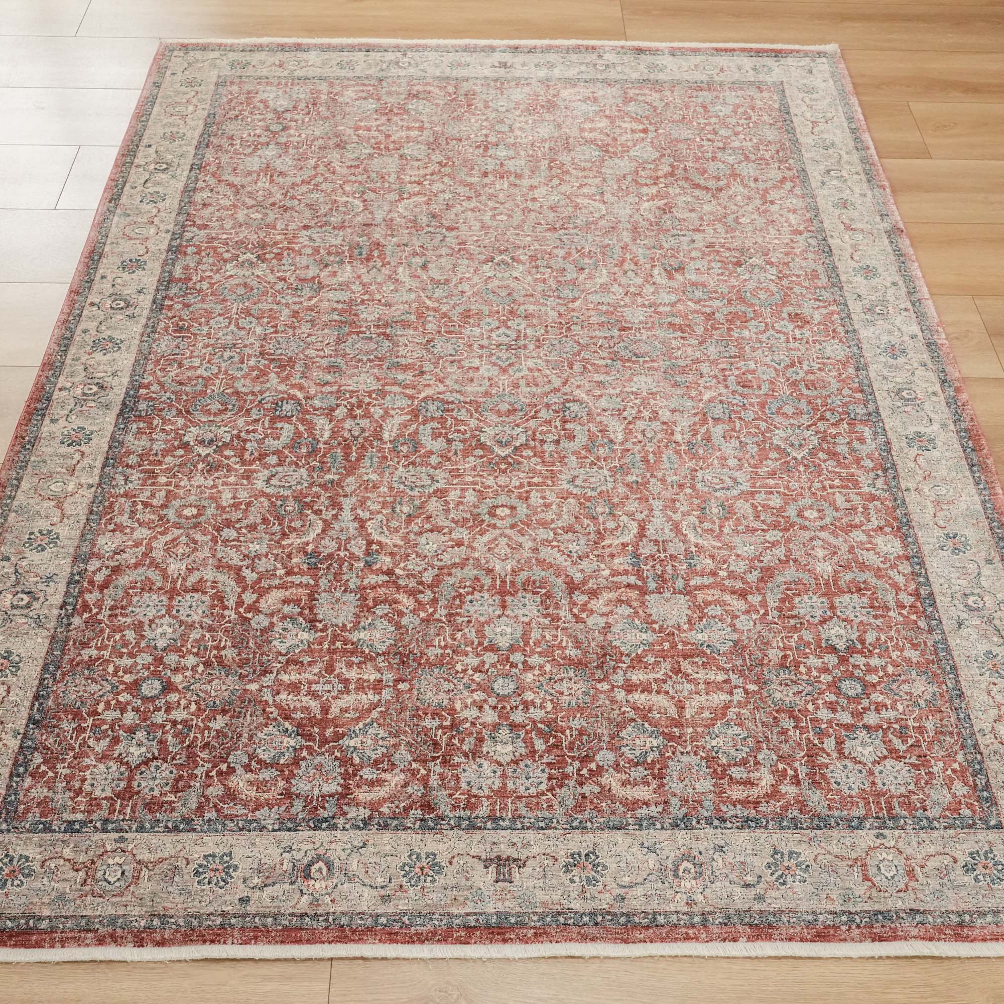 Andes Series Vintage Patterned Machine Woven Rug