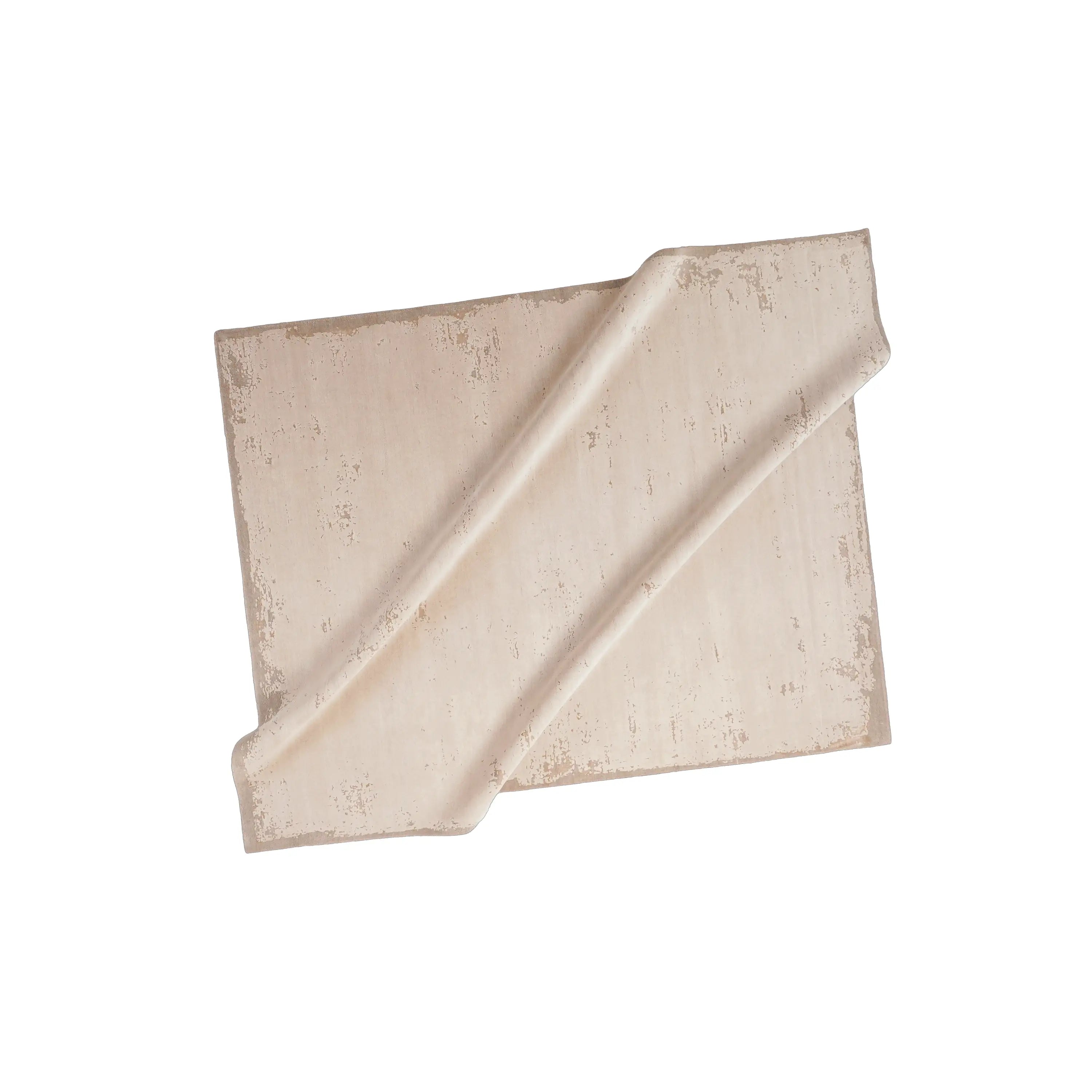 Aren Series Handwoven Plain Pattern Wool Gray Rug