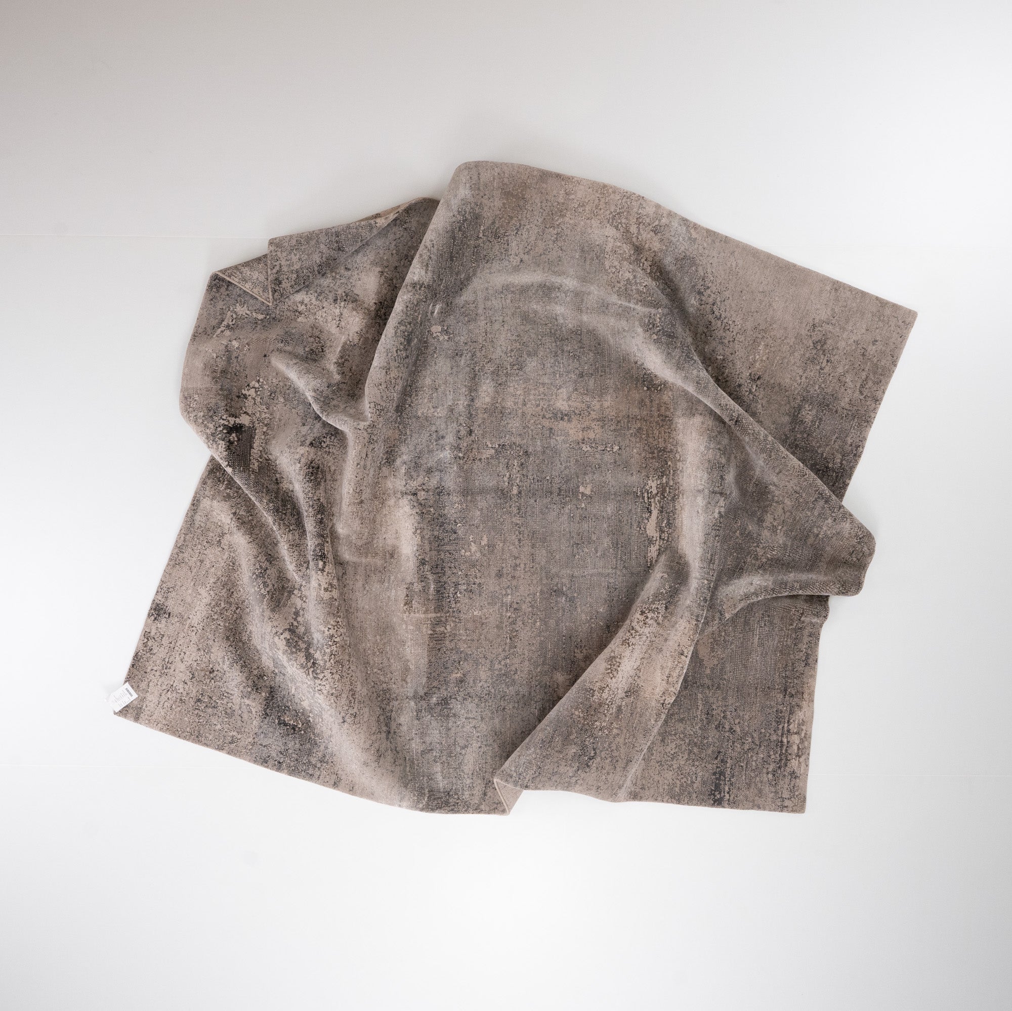 Aren Series Handwoven Abstract Patterned Gray Rug