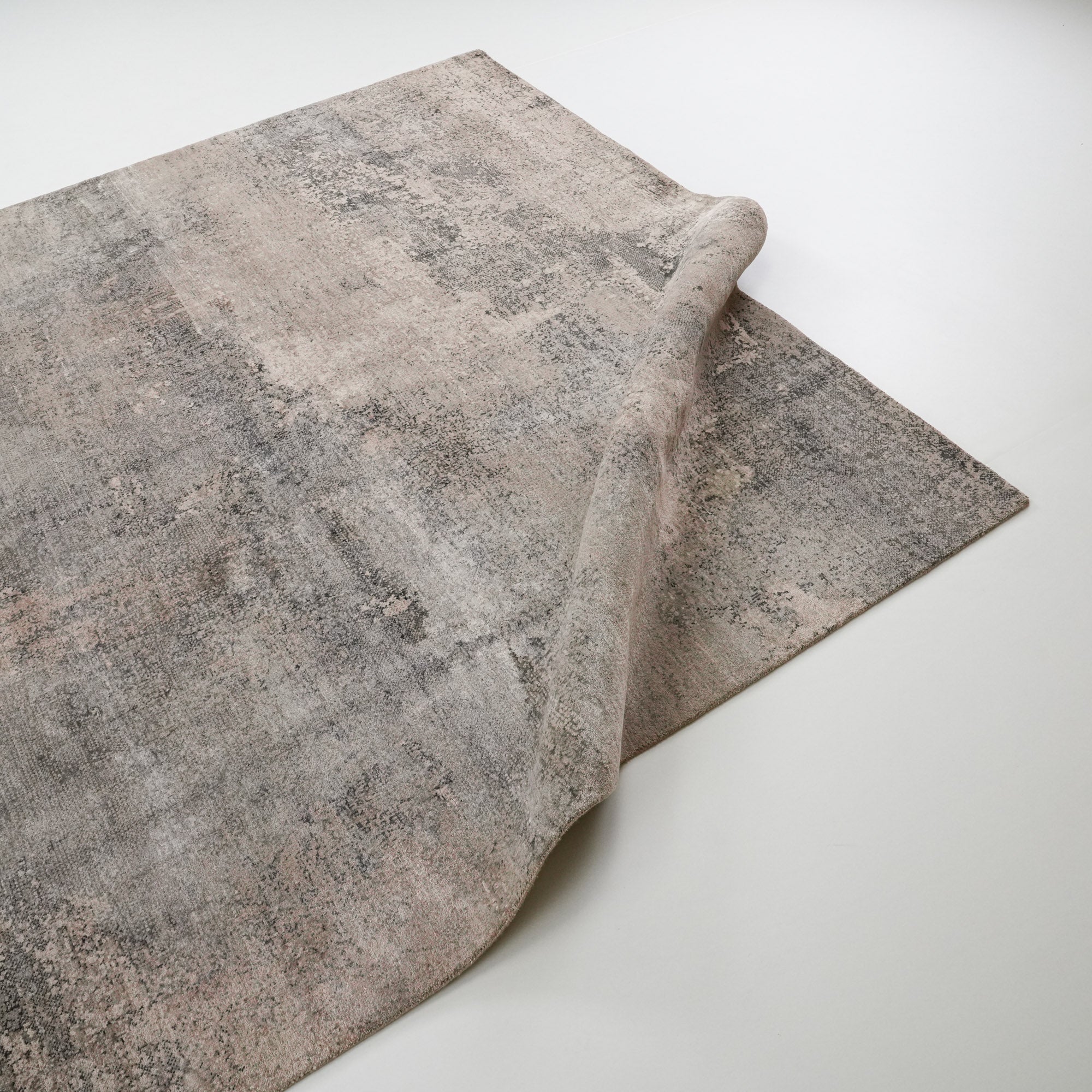 Aren Series Handwoven Abstract Patterned Gray Rug