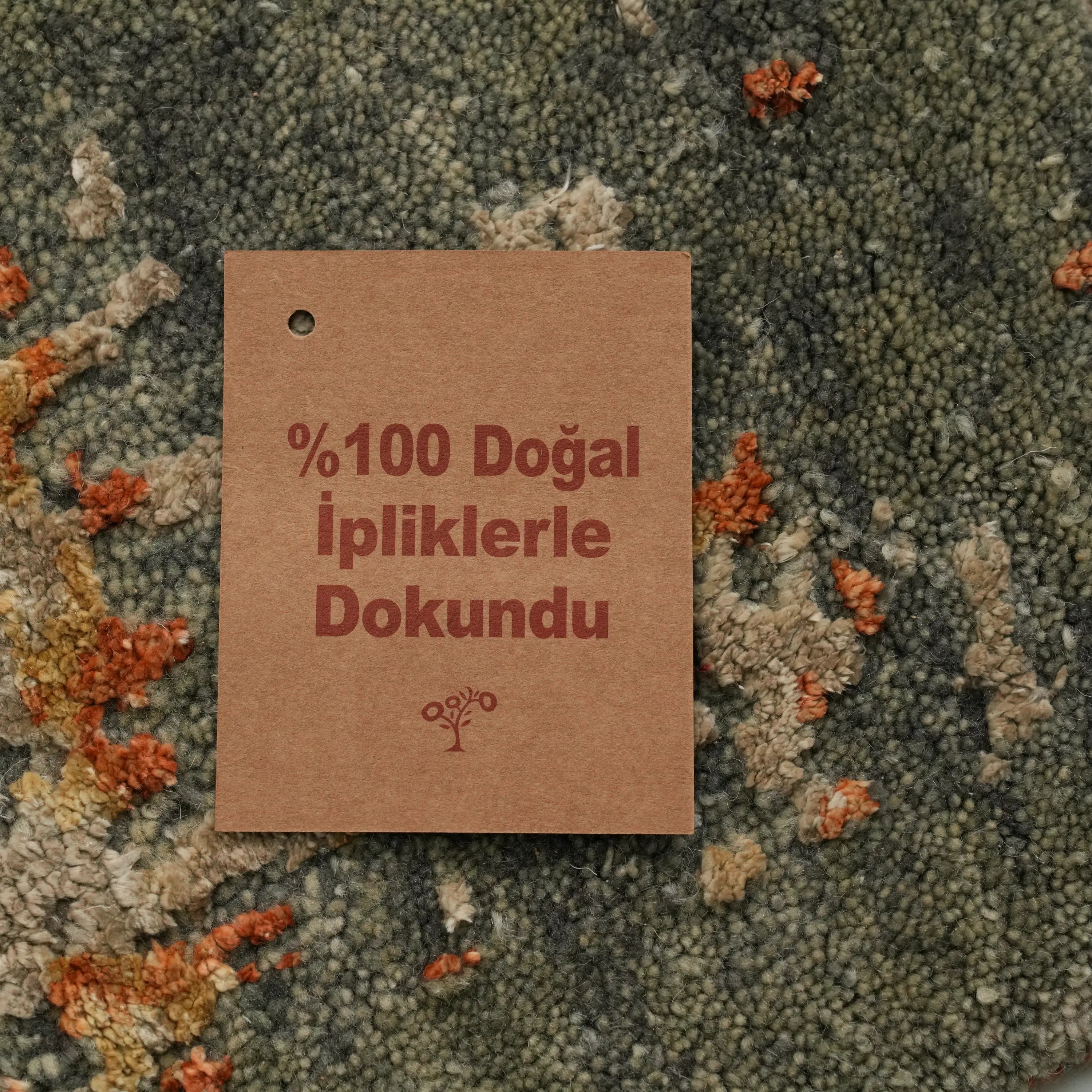 Aren Series Handwoven Abstract Patterned Gray Silky Rug