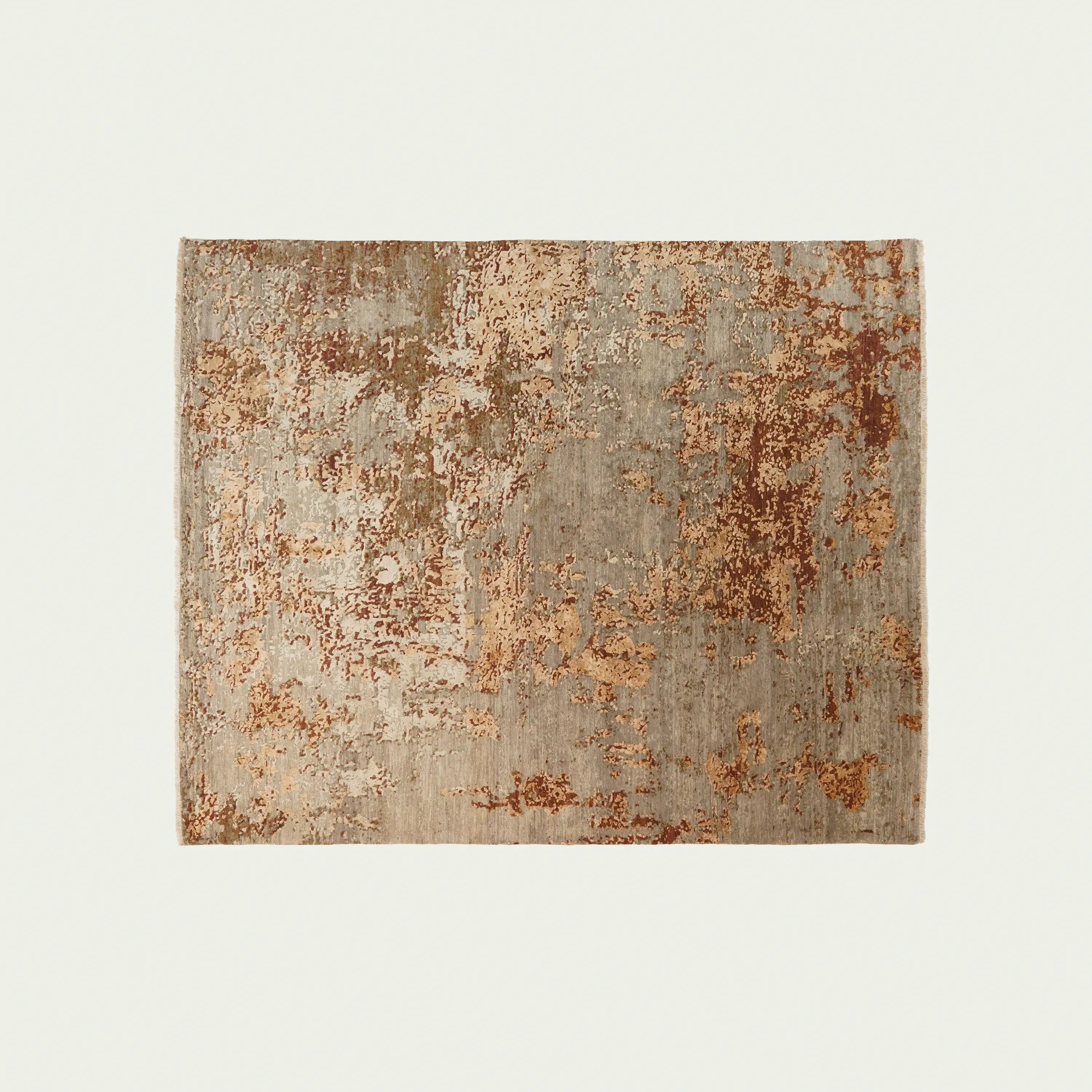 Aren Series Handwoven Abstract Pattern Mink Silk Rug