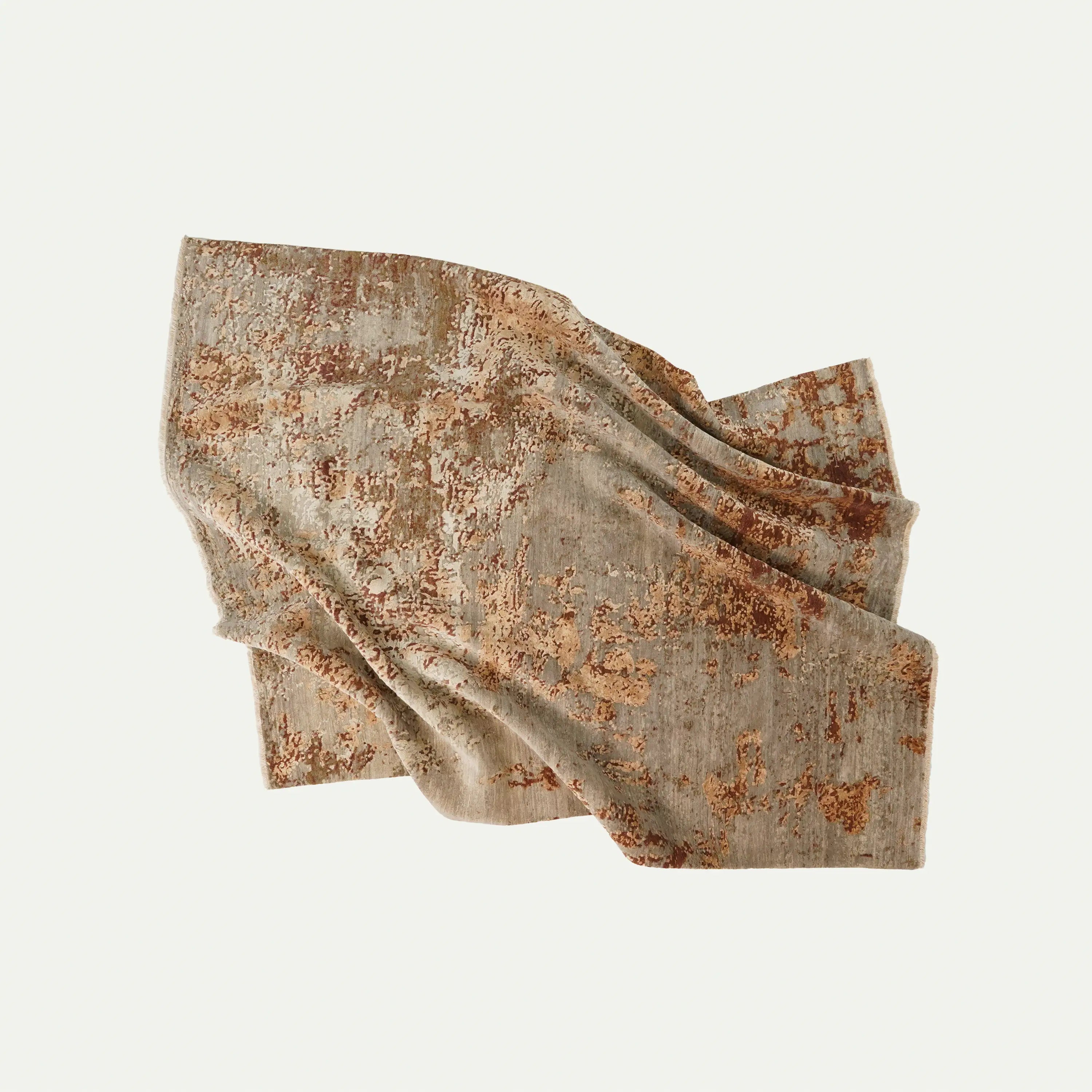 Aren Series Handwoven Abstract Pattern Mink Silk Rug