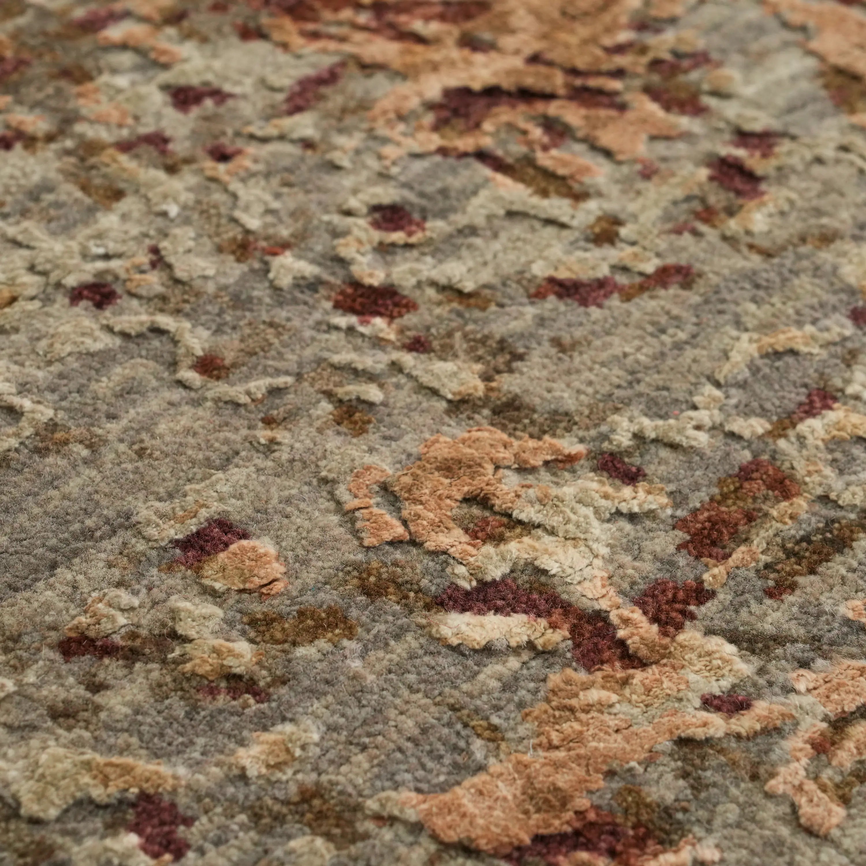 Aren Series Handwoven Abstract Pattern Mink Silk Rug