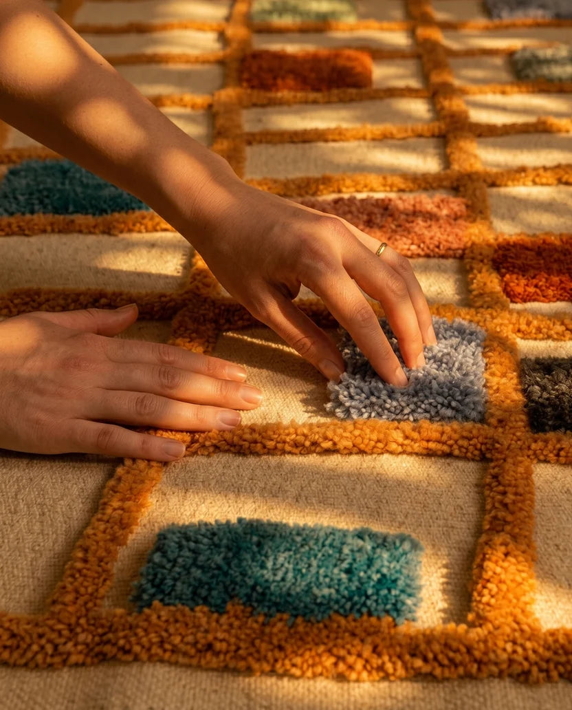 Studio Potato Block Party El Dokuması Kilim / Halı Tülü