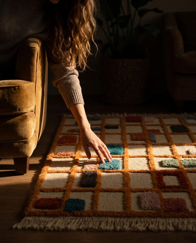 Studio Potato Block Party El Dokuması Kilim / Halı Tülü