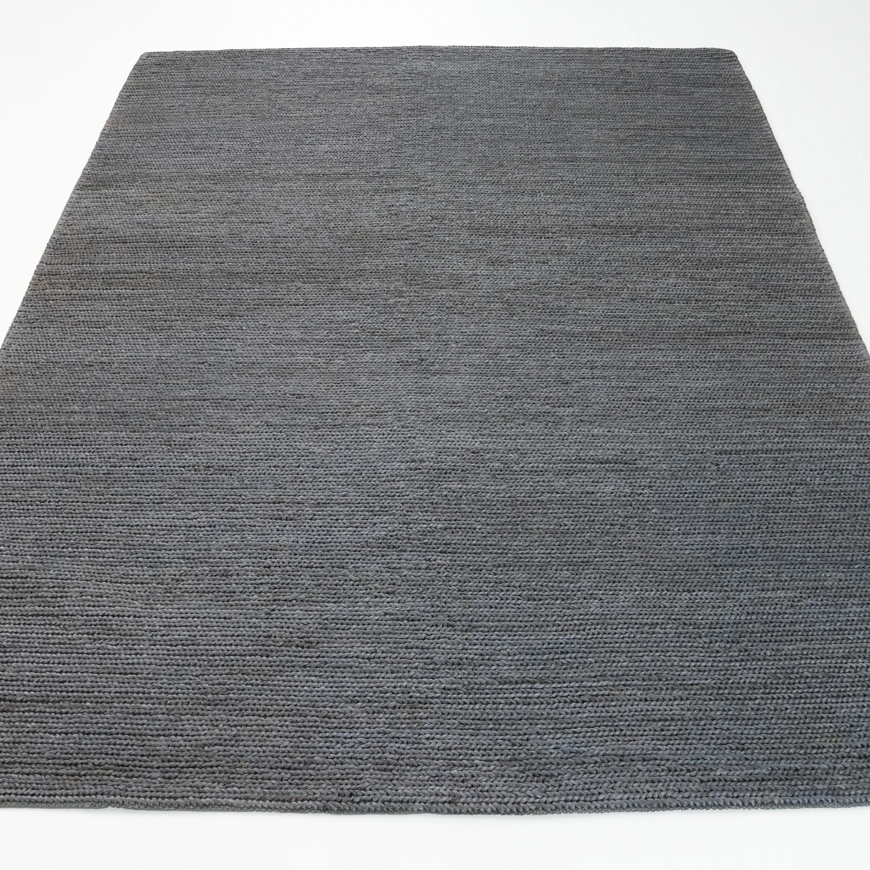 Bolga Serisi El Dokuma Sade Desenli Antrasit Halı