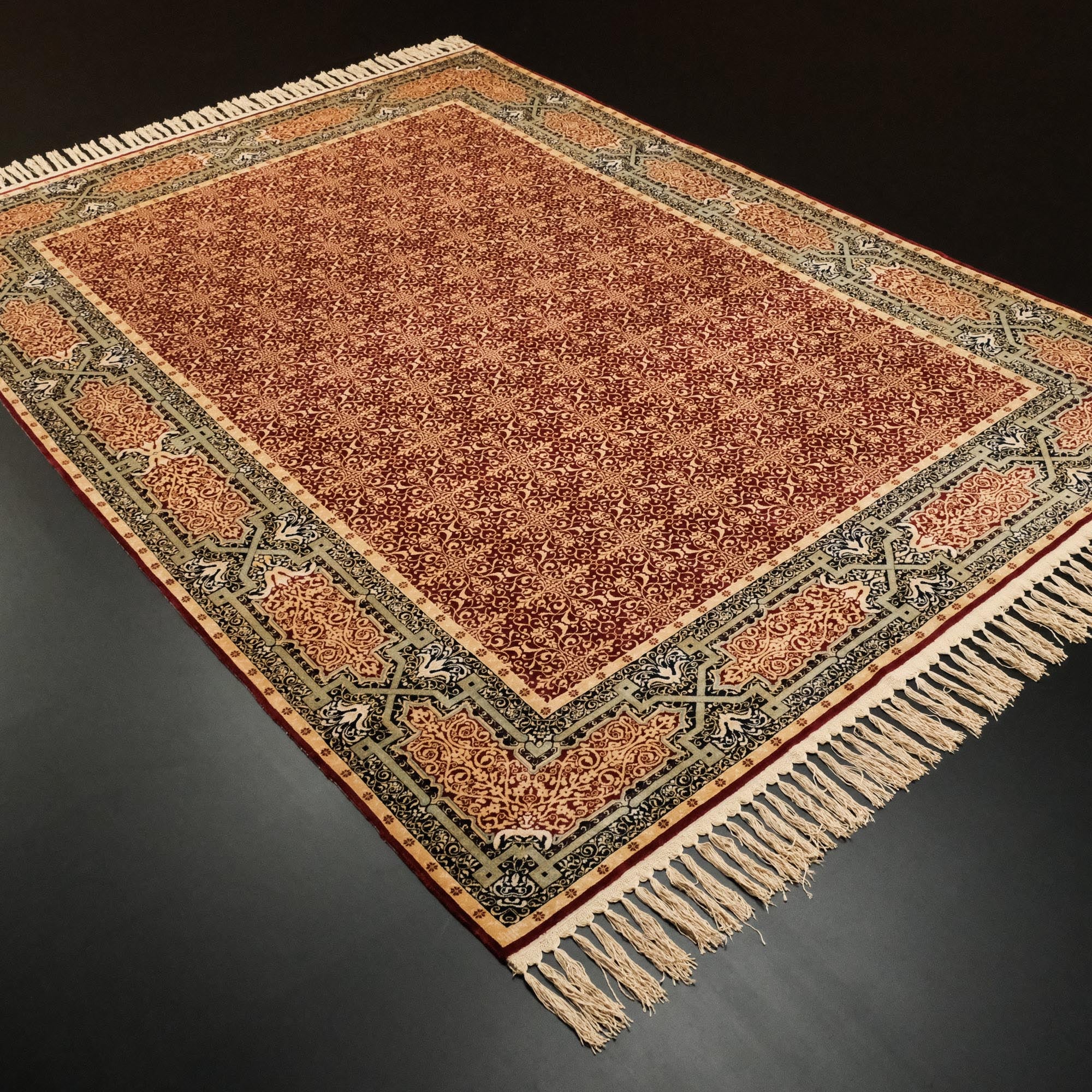 Frame Design Hand Woven Carpet