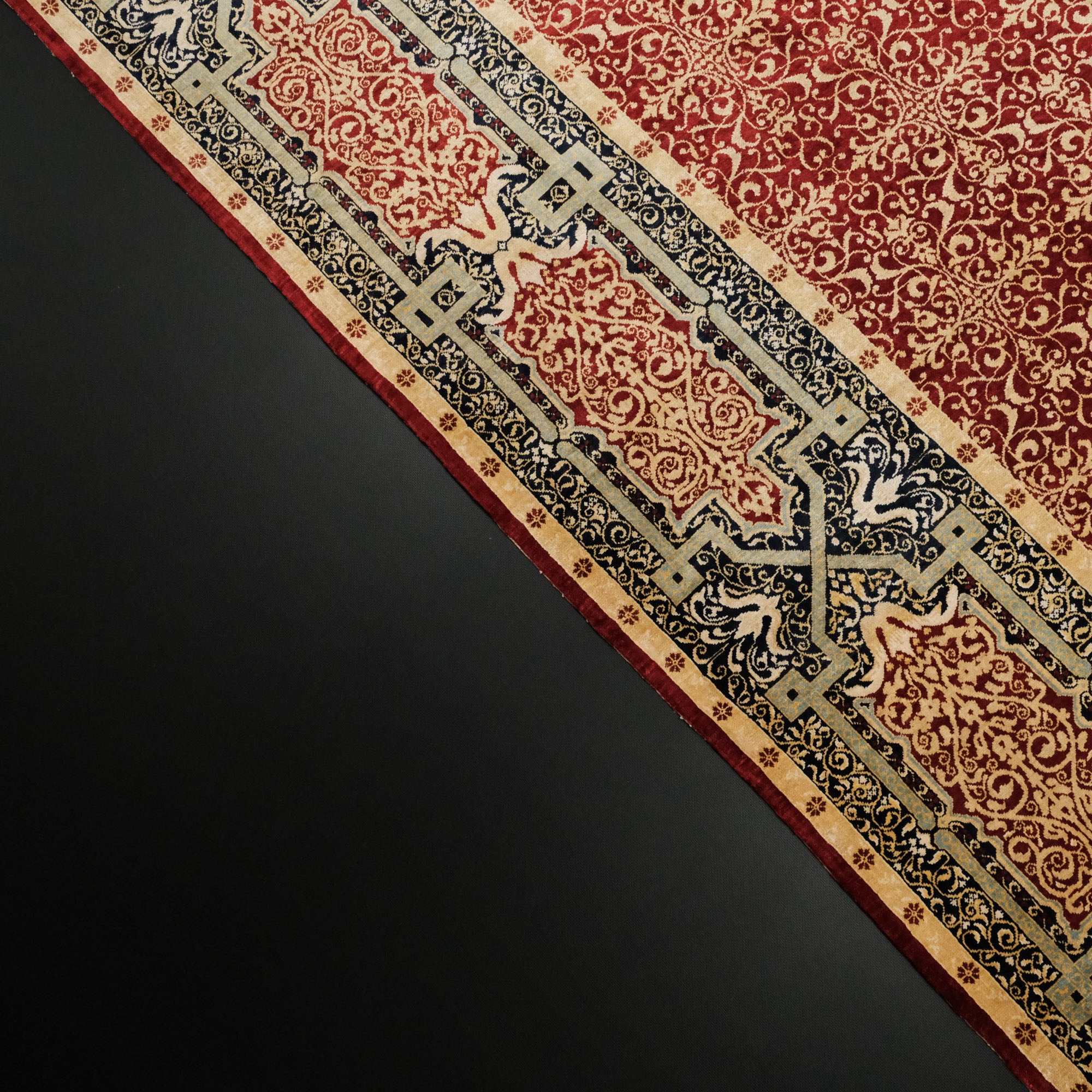 Frame Design Hand Woven Carpet