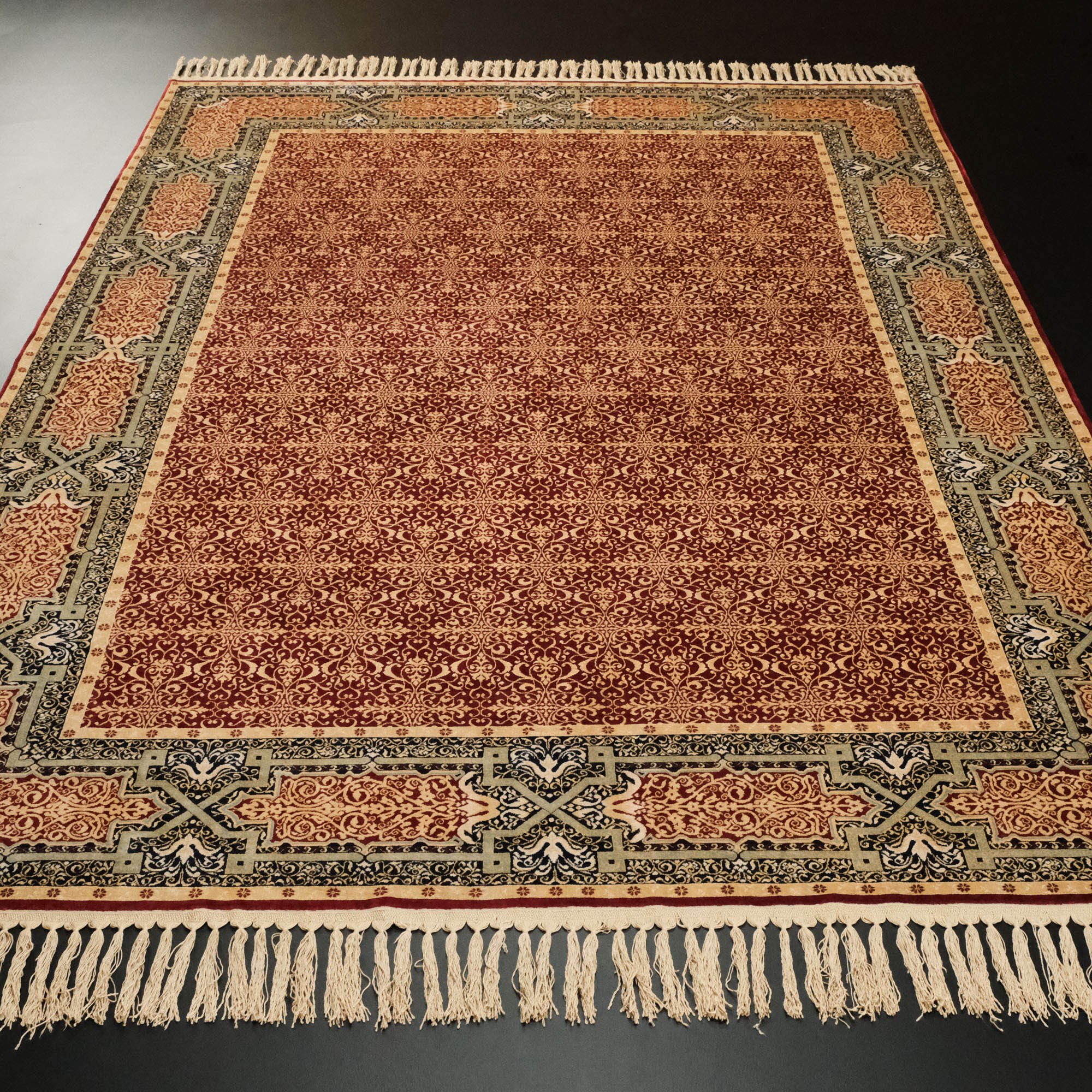 Frame Design Hand Woven Carpet