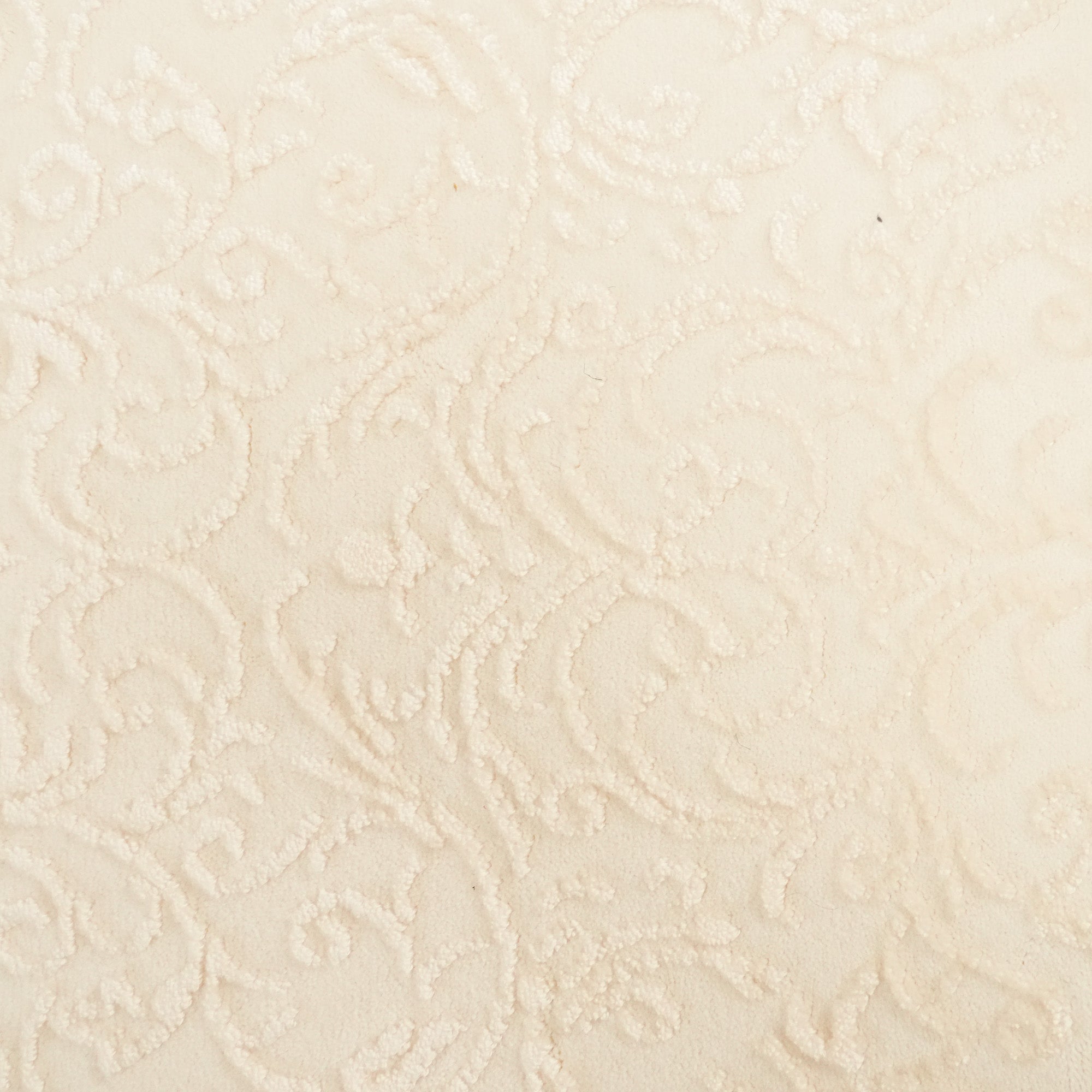 Cream Acrylic Carpet with Frame Pattern