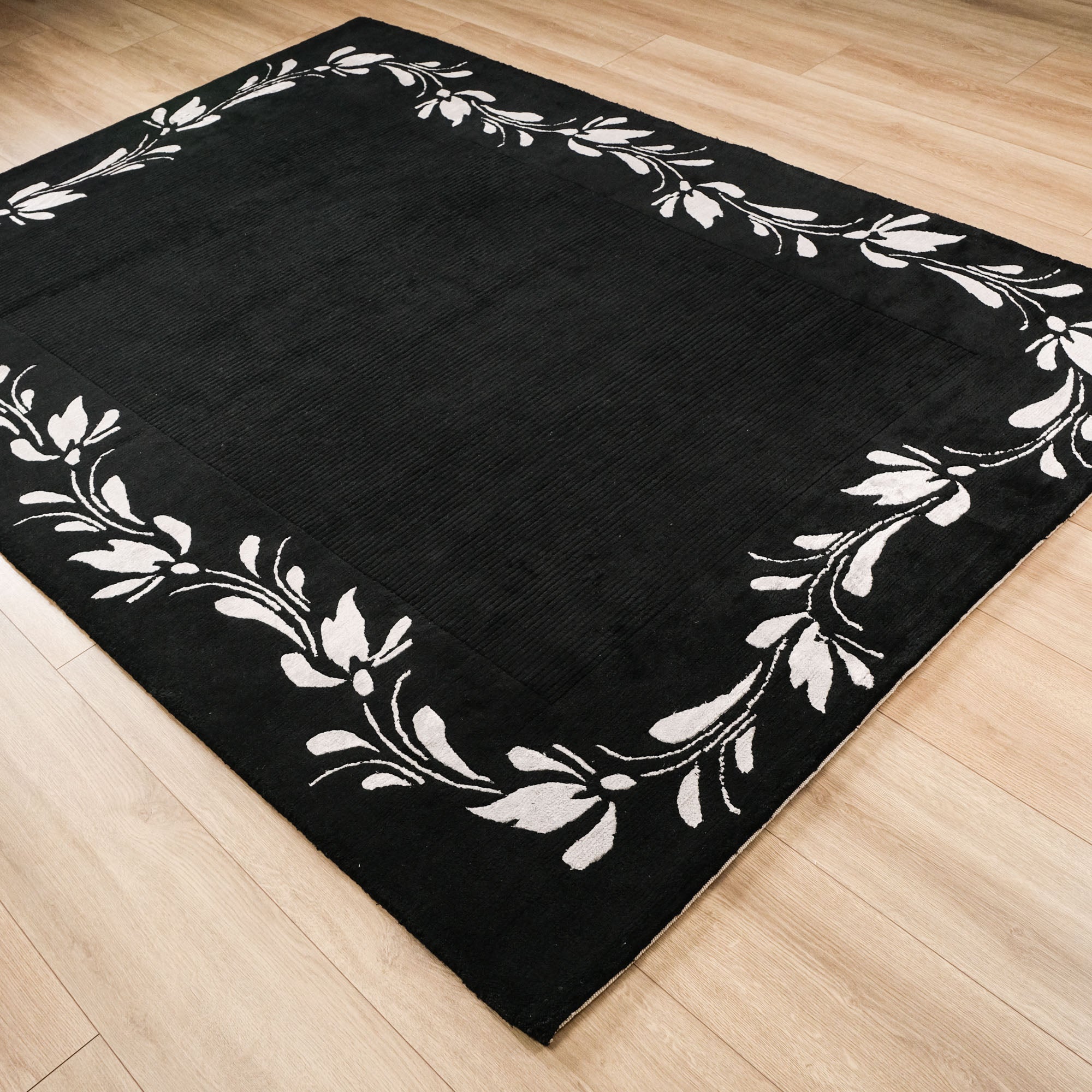 Floral Design Hand Woven Carpet