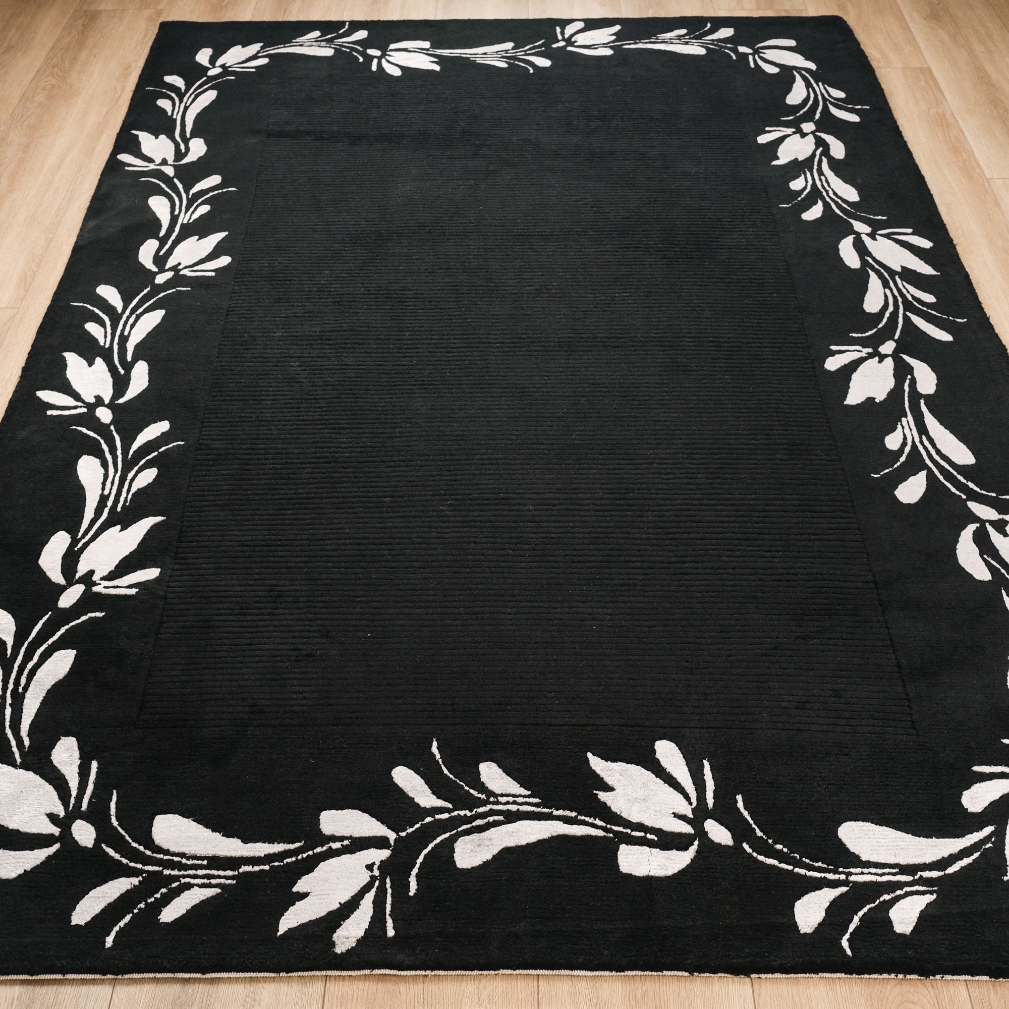 Floral Design Hand Woven Carpet