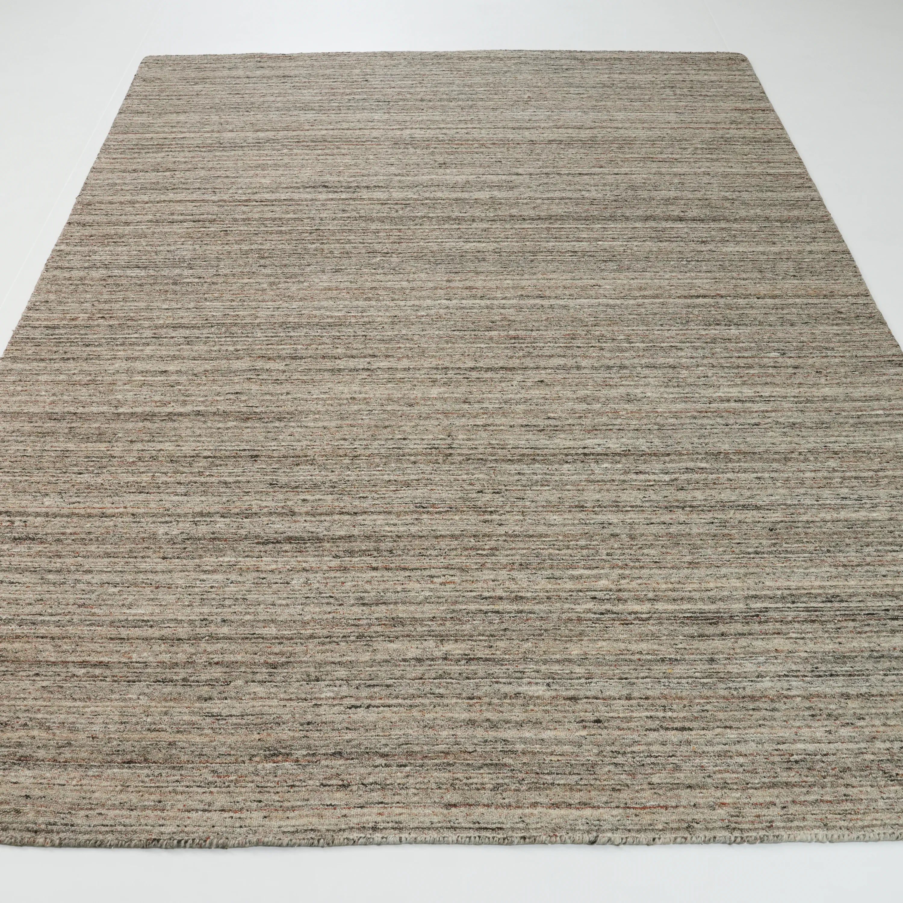 Çizgi Desenli Vizon Yün Tezgah Dokuma Halı