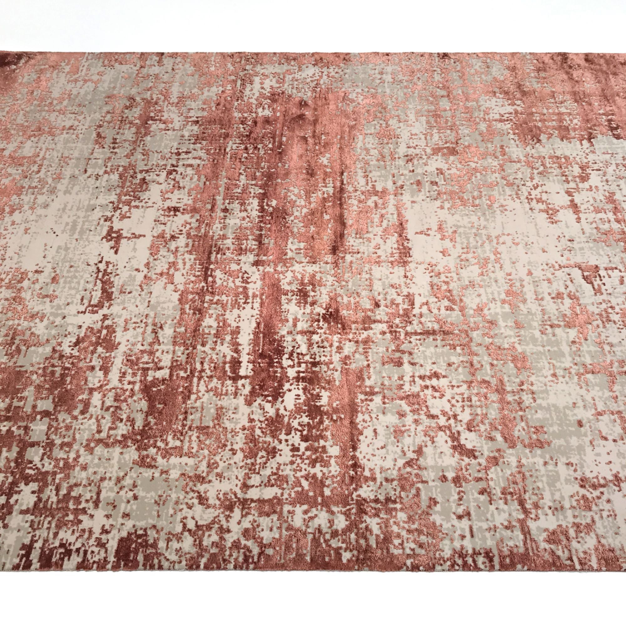 Cordoba Series Machine Woven Abstract Pattern Copper Rug