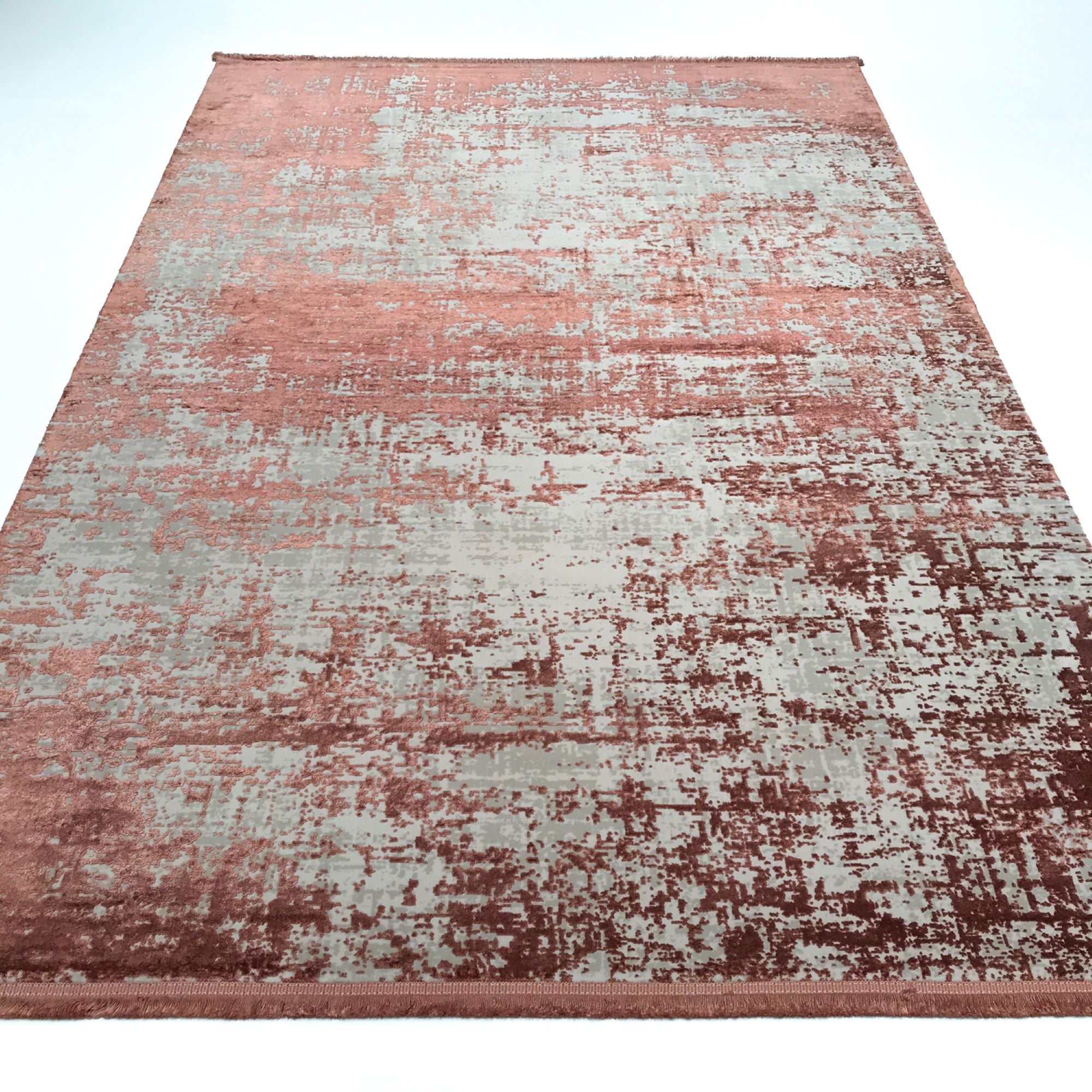 Cordoba Series Machine Woven Abstract Pattern Copper Rug