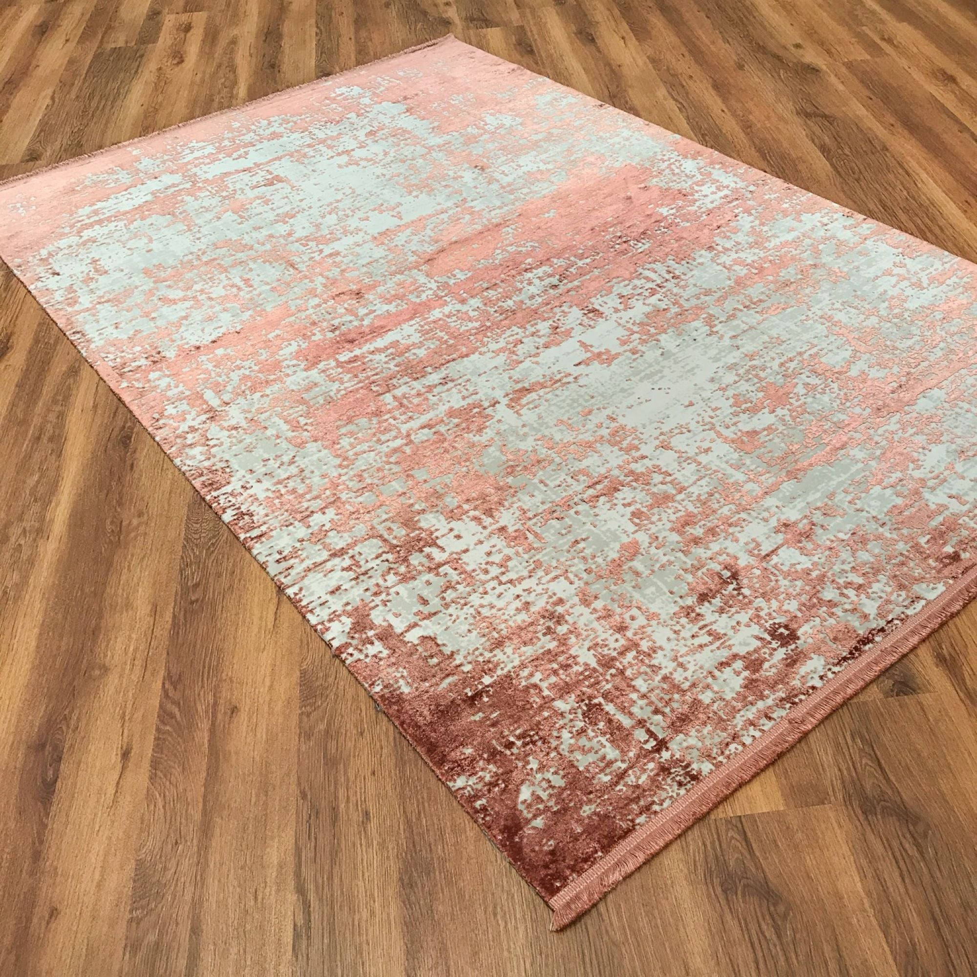 Cordoba Series Machine Woven Abstract Pattern Copper Rug