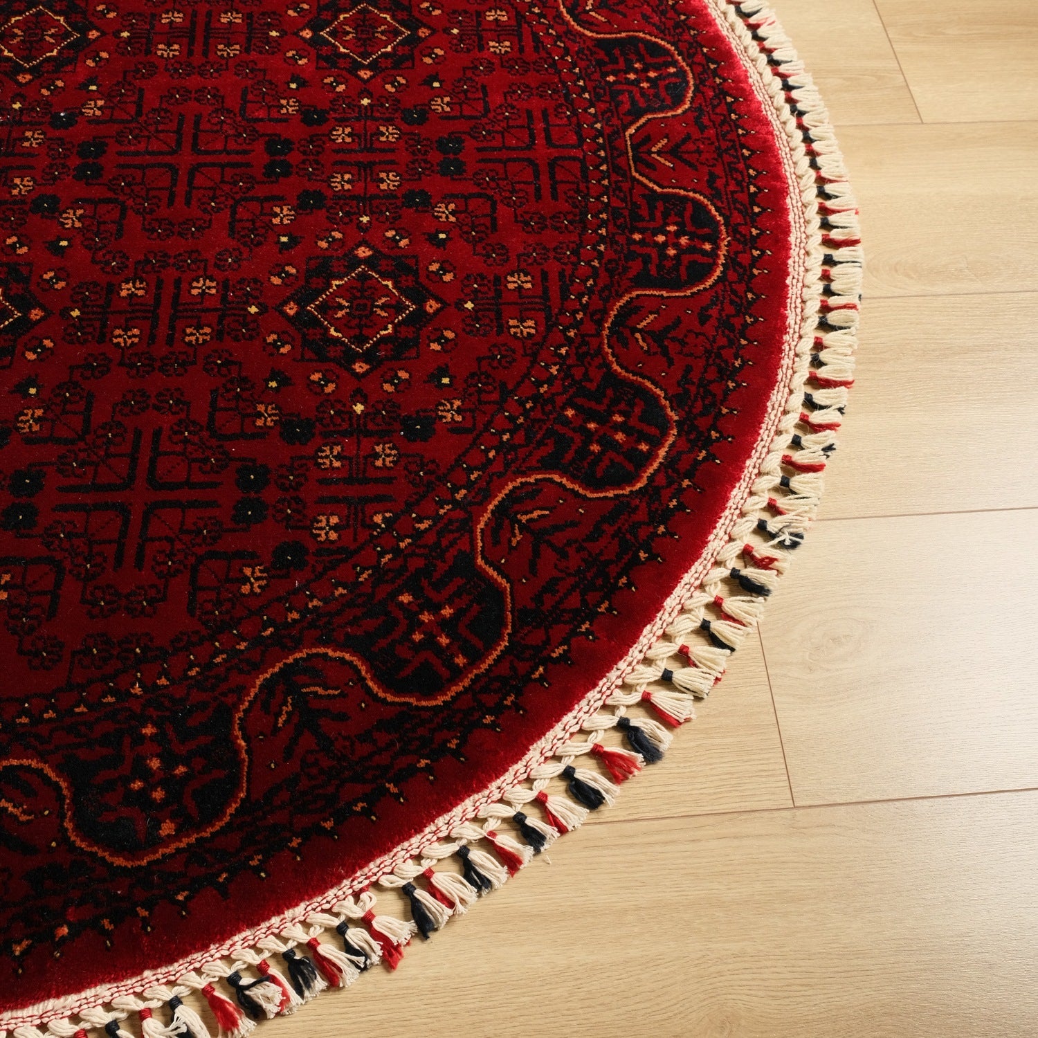 Nostalgia Afghan Design Machine Woven Carpet