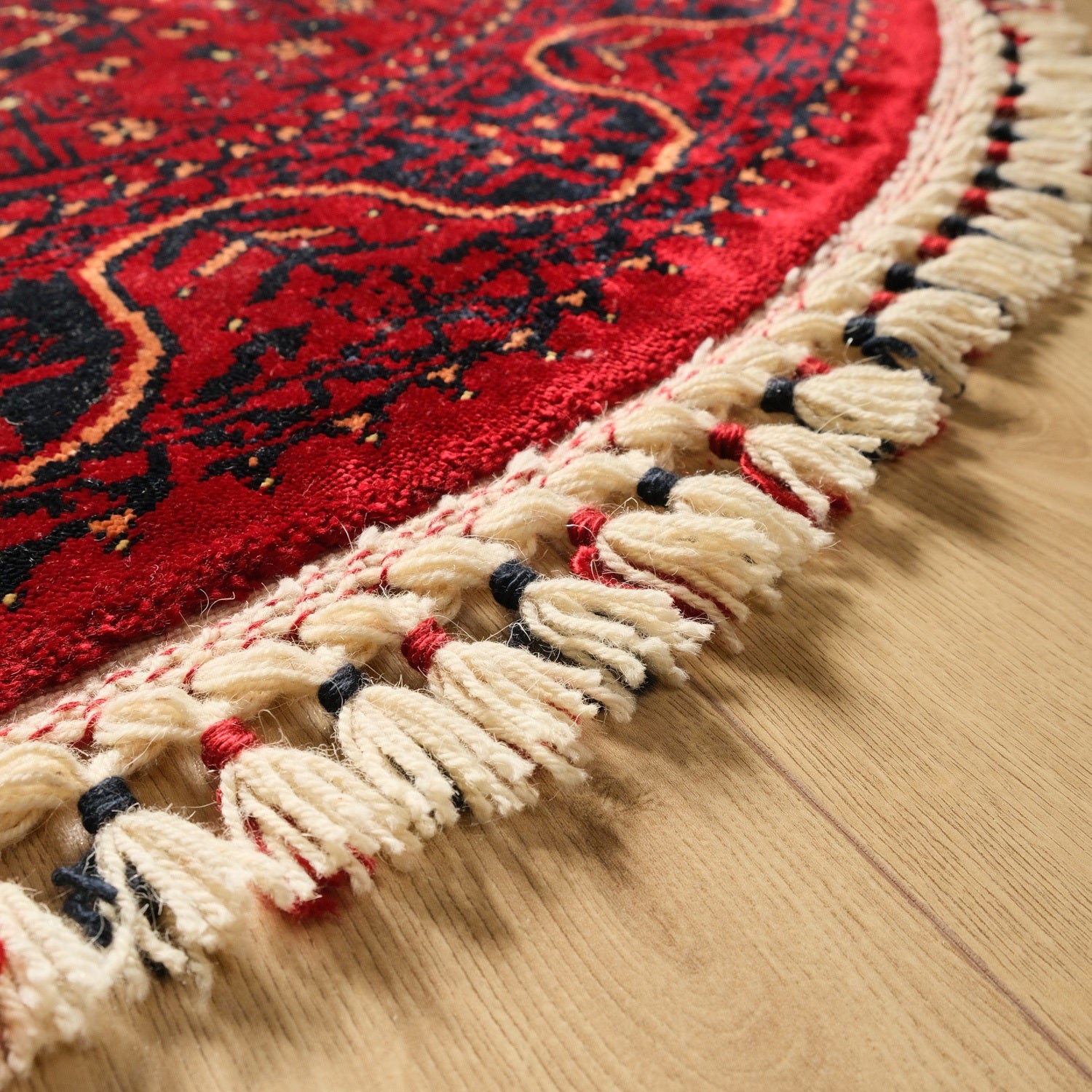 Nostalgia Afghan Design Machine Woven Carpet