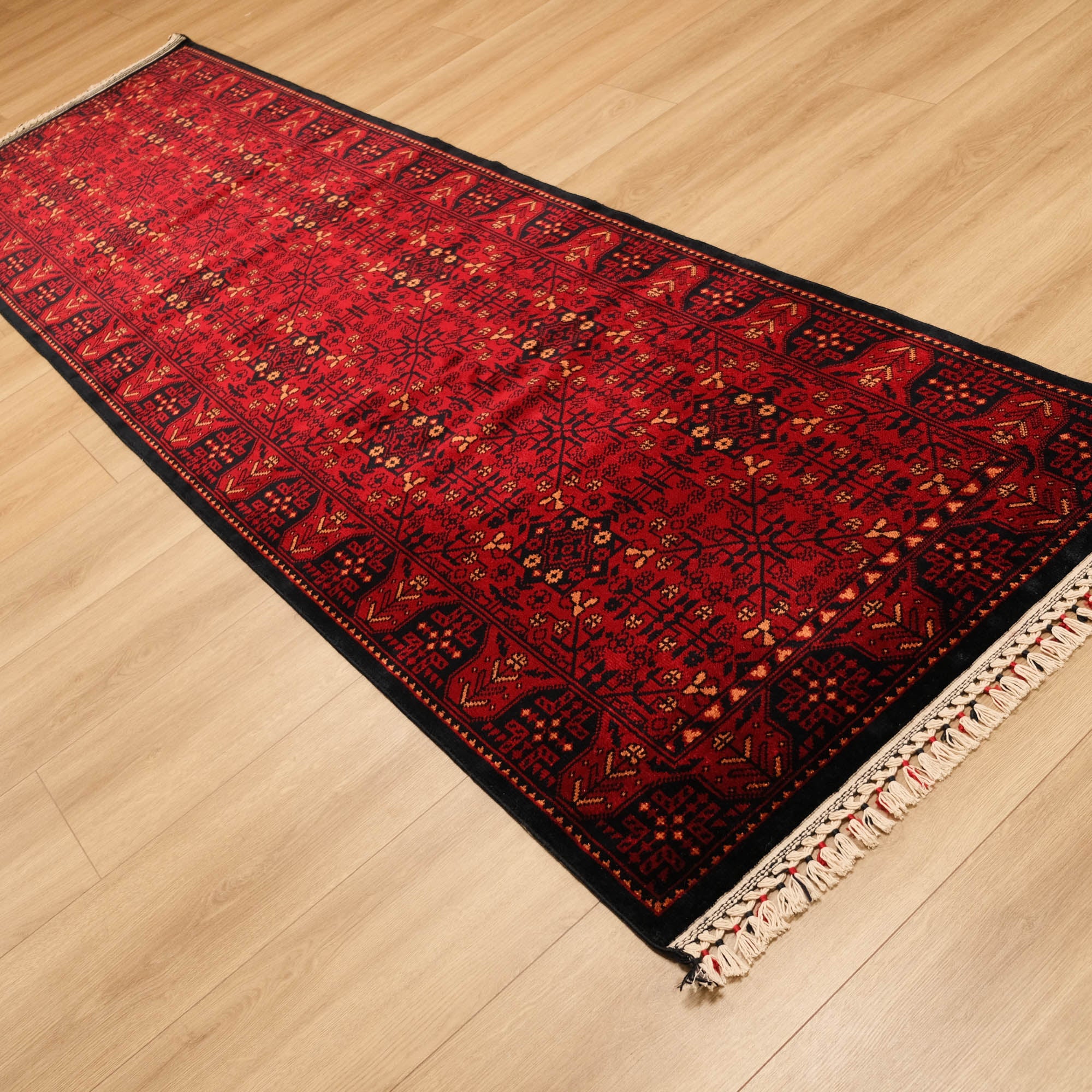 Nostalgia Afghan Design Machine Woven Carpet