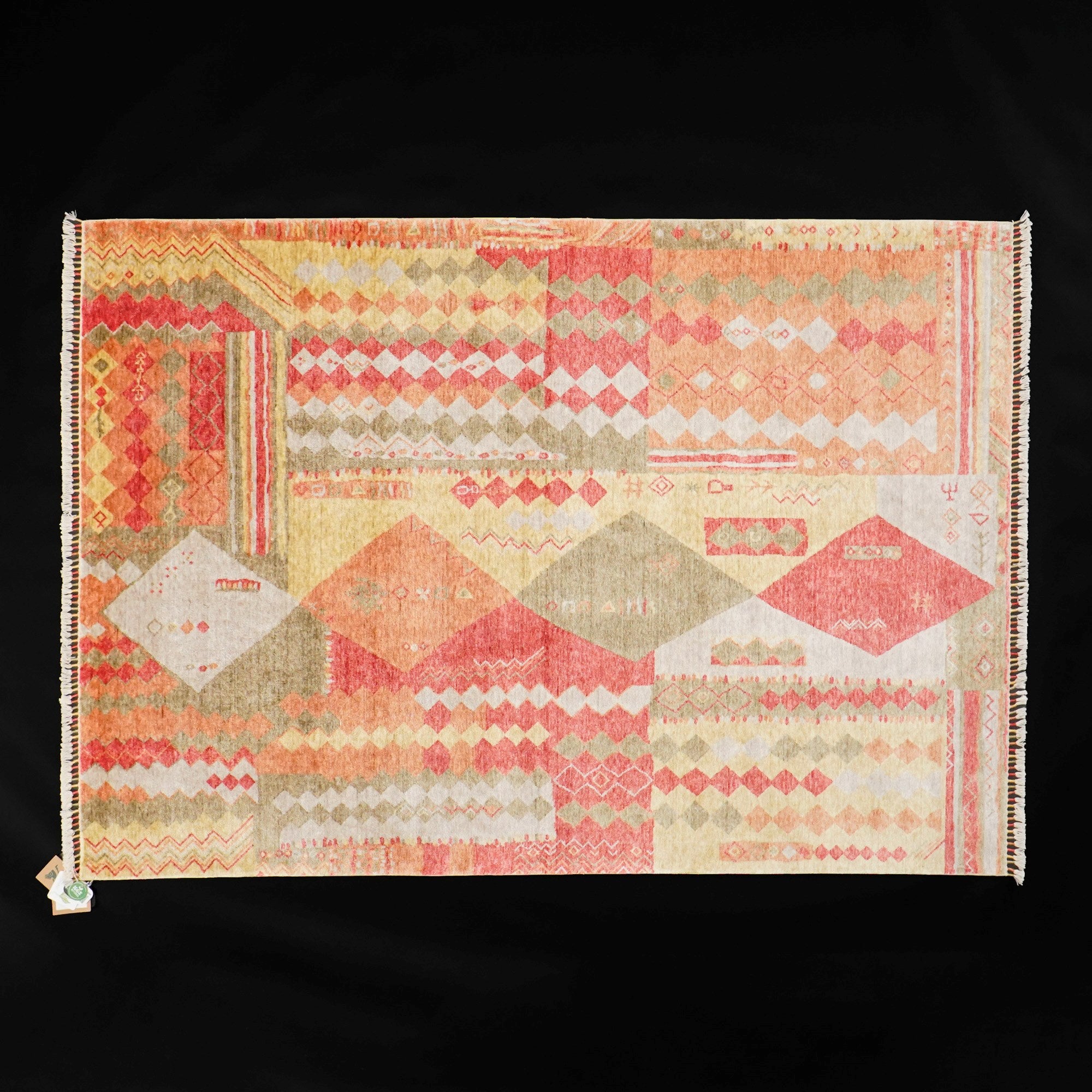 Zara Geometric Design Machine Woven Carpet