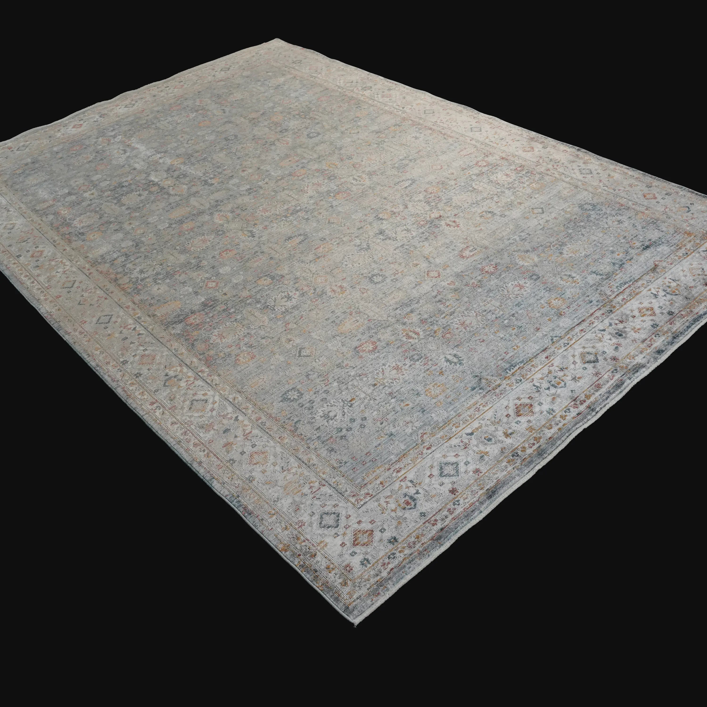 Çiçek Desenli Makine Dokuma Halı