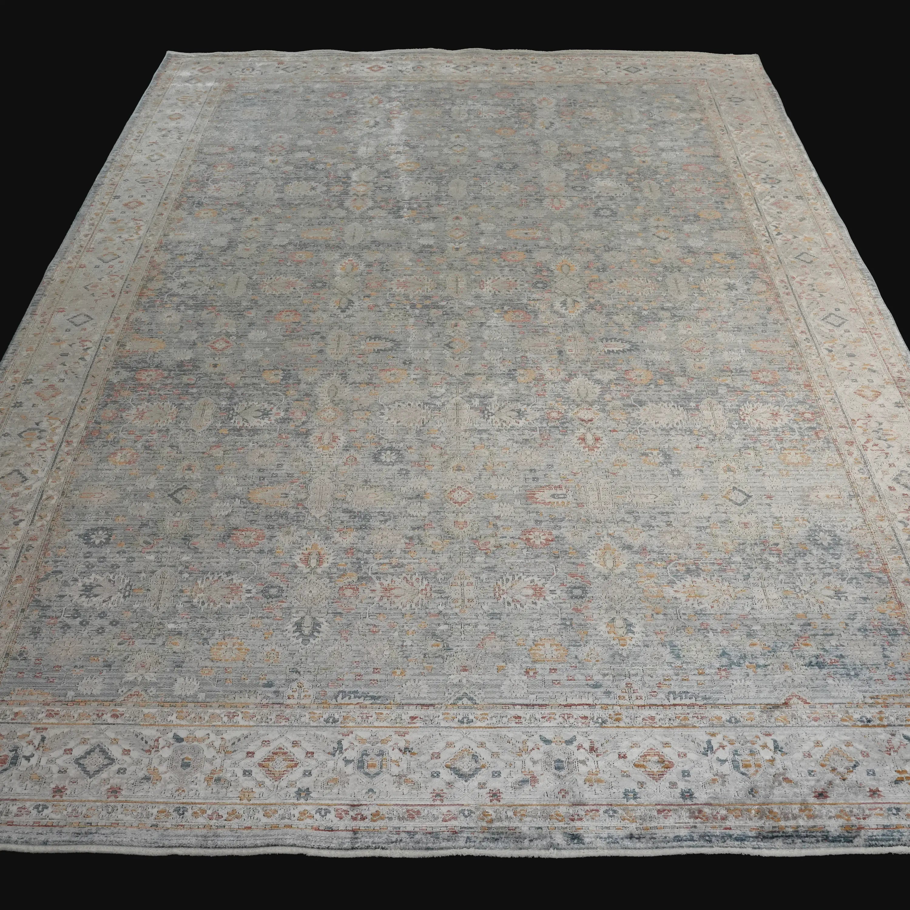 Çiçek Desenli Makine Dokuma Halı